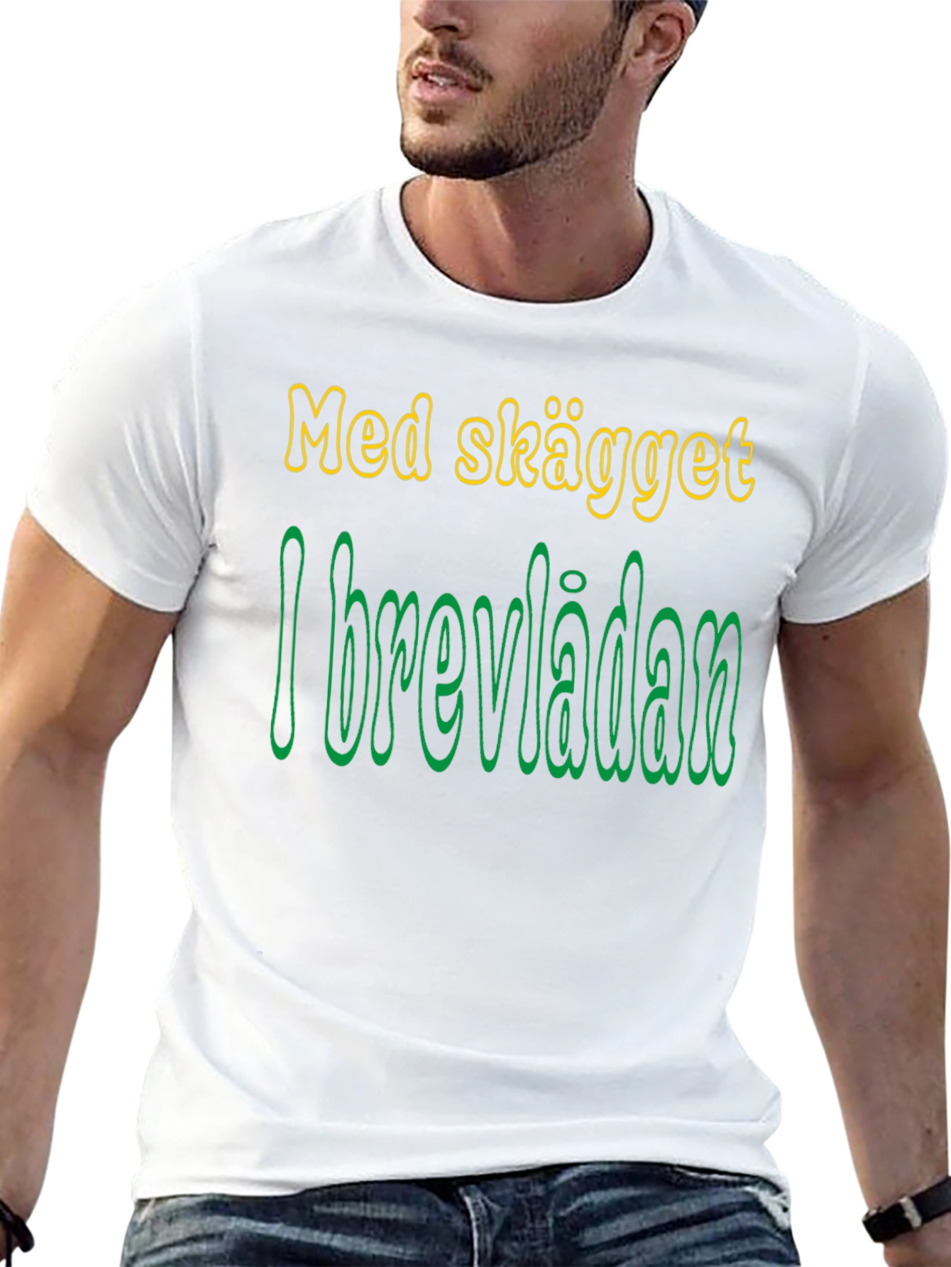 Med Skägget I Brevlådan Funny T-Shirt