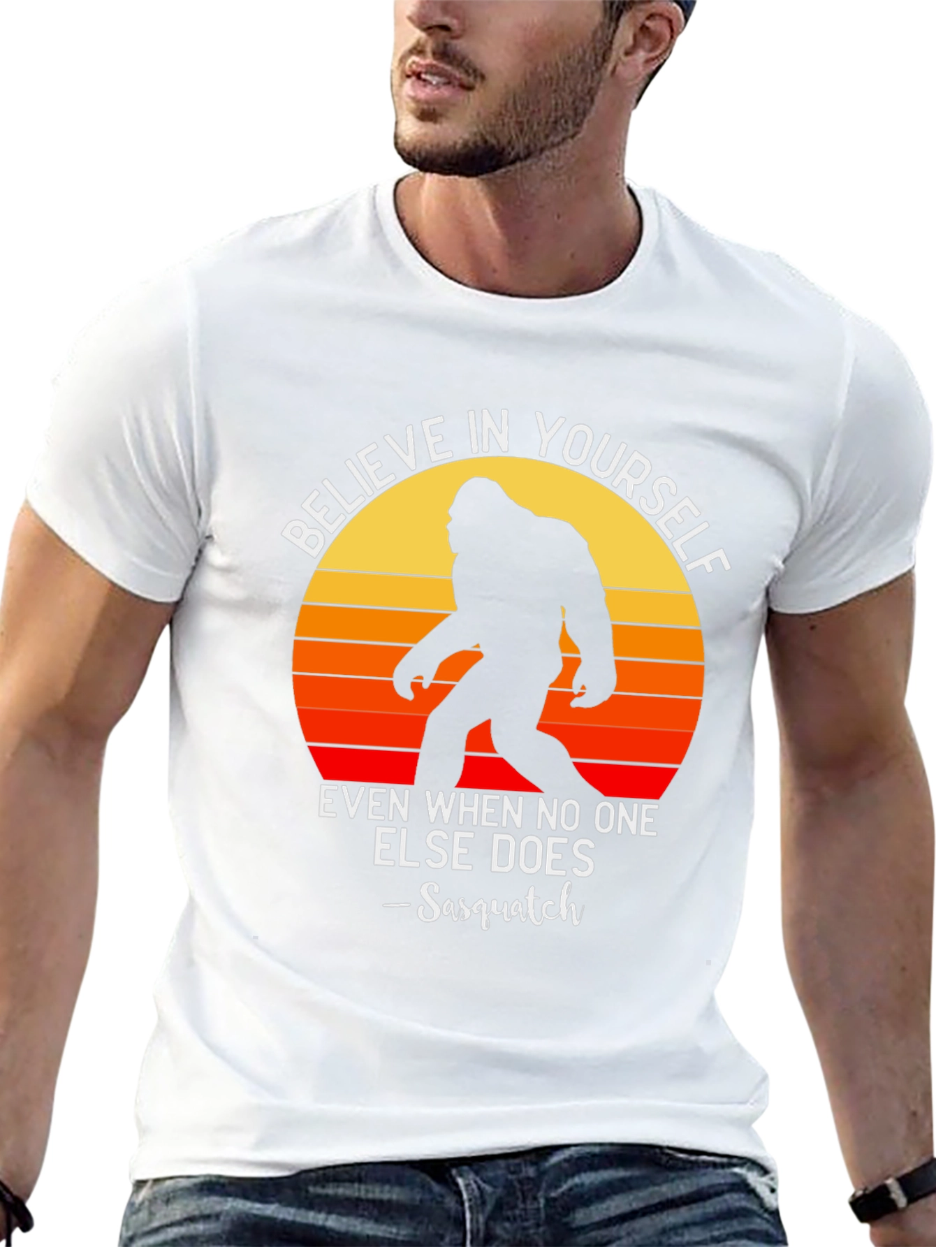 Believe in Yourself Sasquatch Graphic Tee