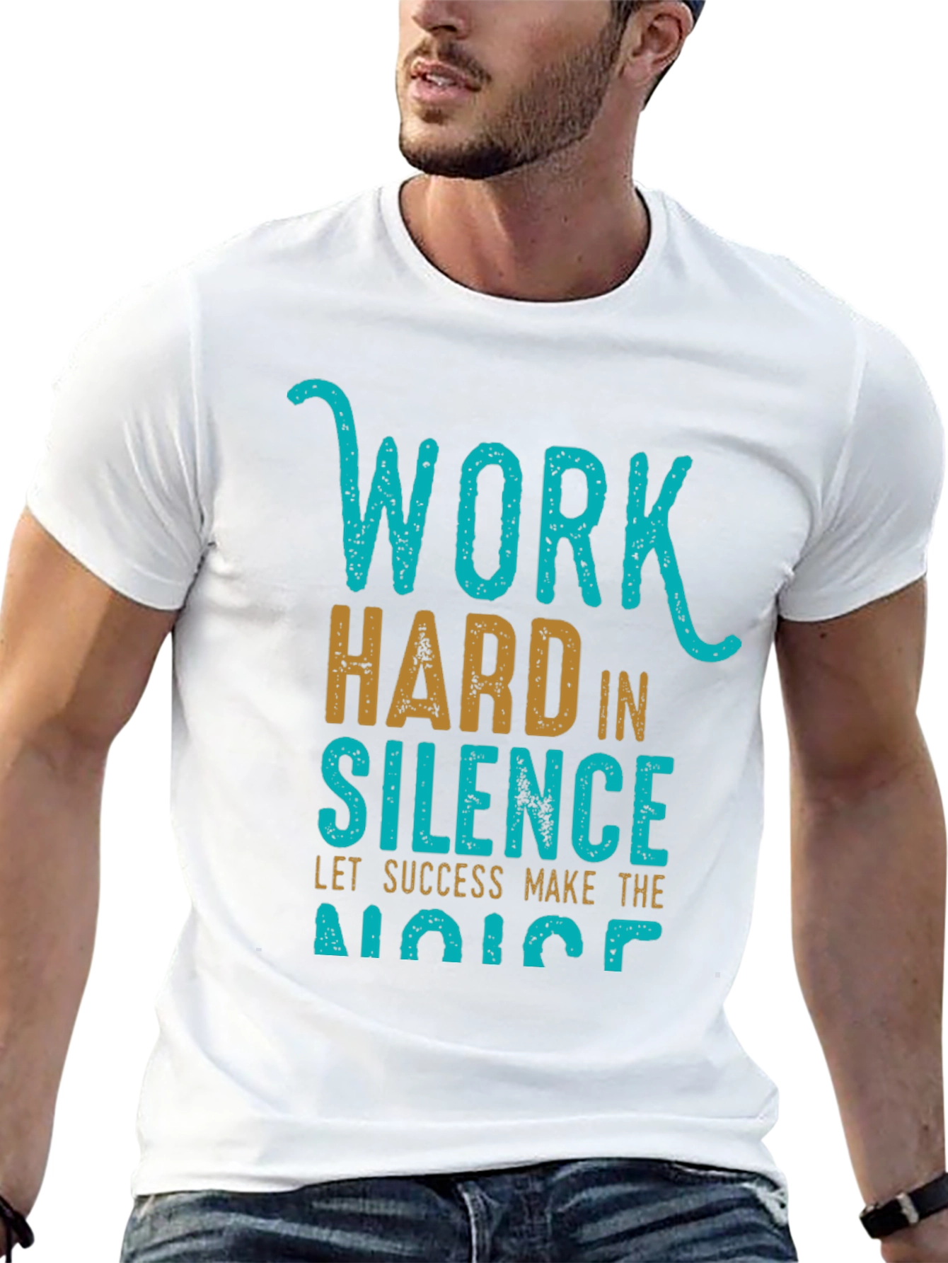 Work Hard in Silence Graphic Tee