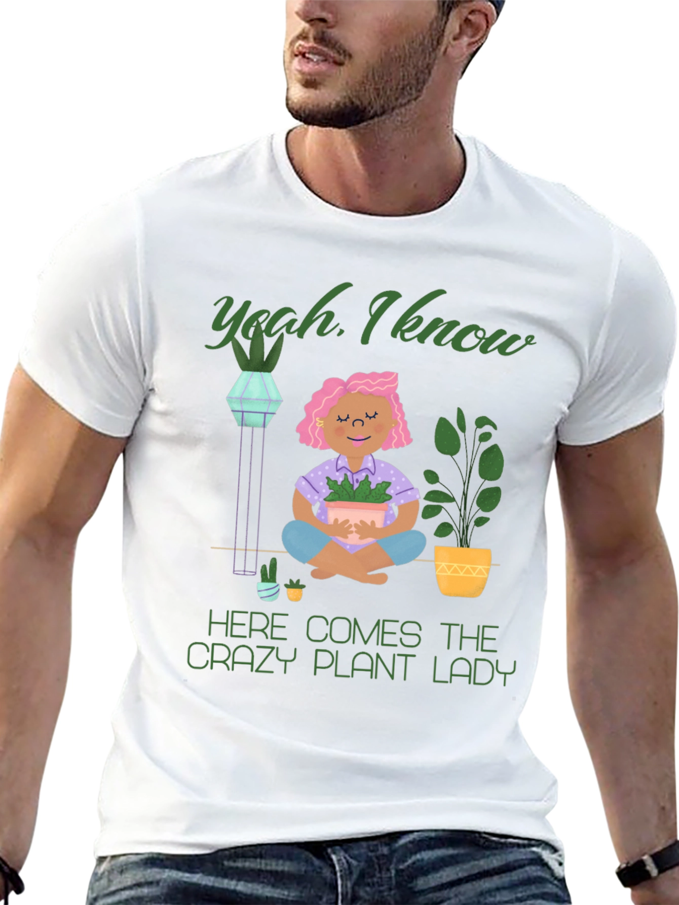 Crazy Plant Lady Graphic T-Shirt