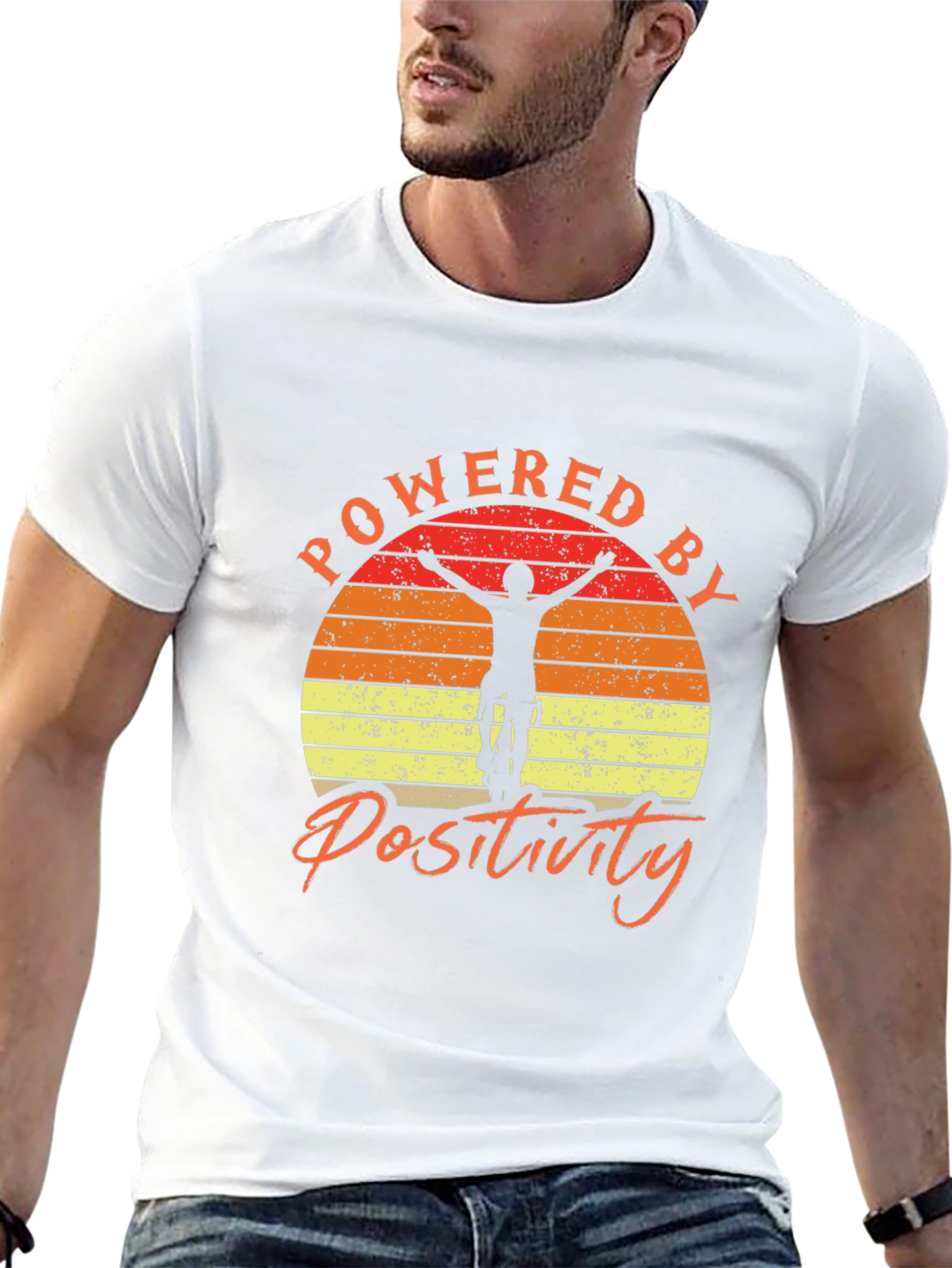 Powered by Positivity Graphic Tee - Mountain Bike