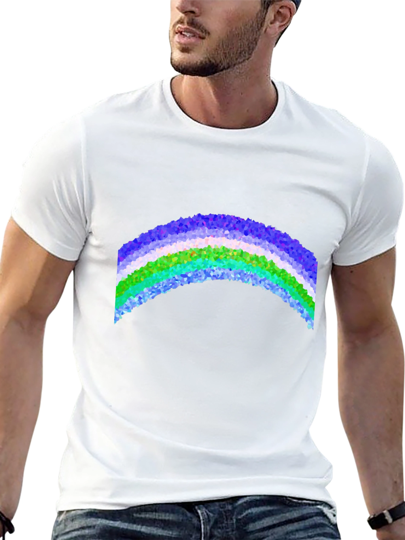 Prismatic Rainbow Graphic Tee - Cool & Trendy