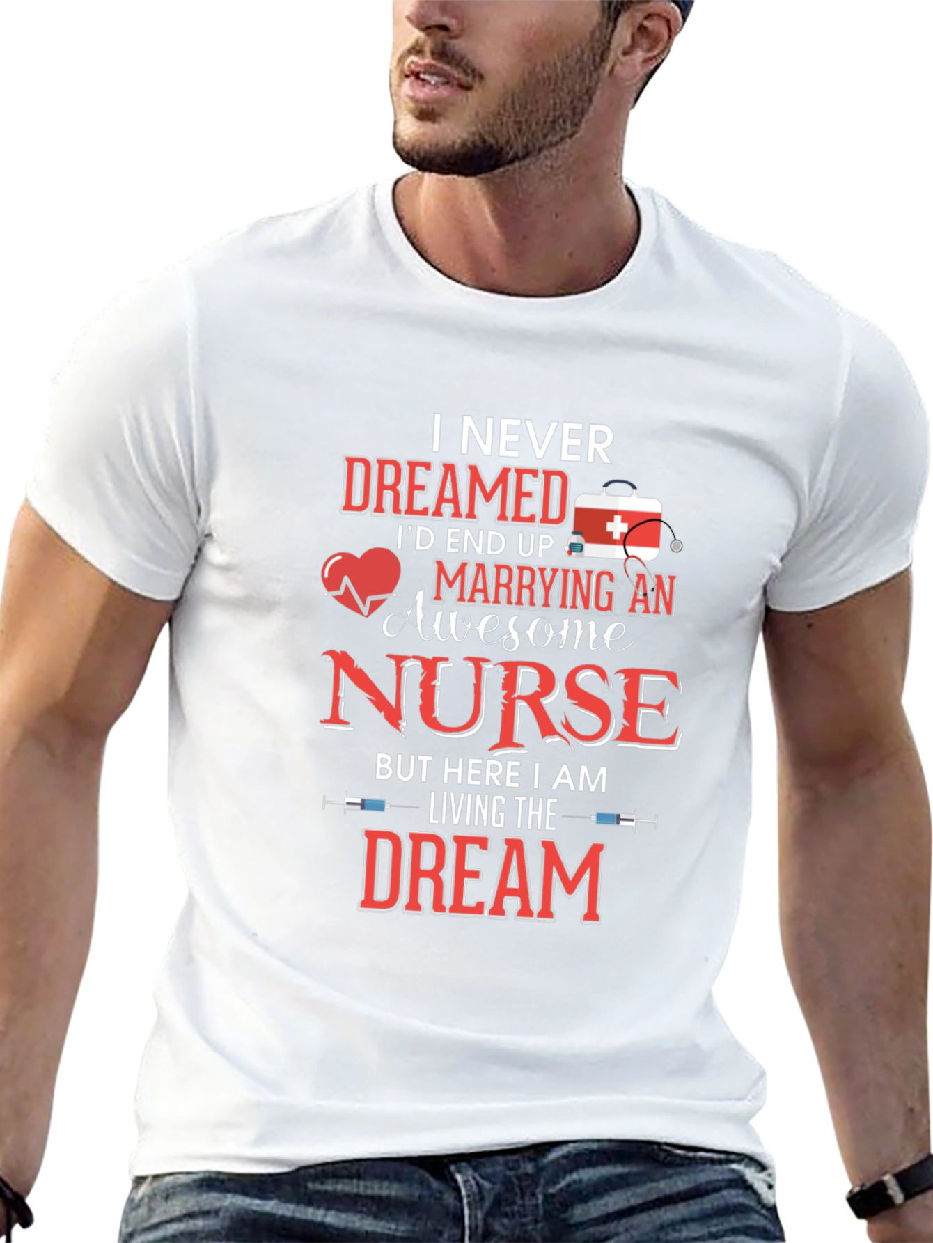 Awesome Nurse T-Shirt - Husband Gift