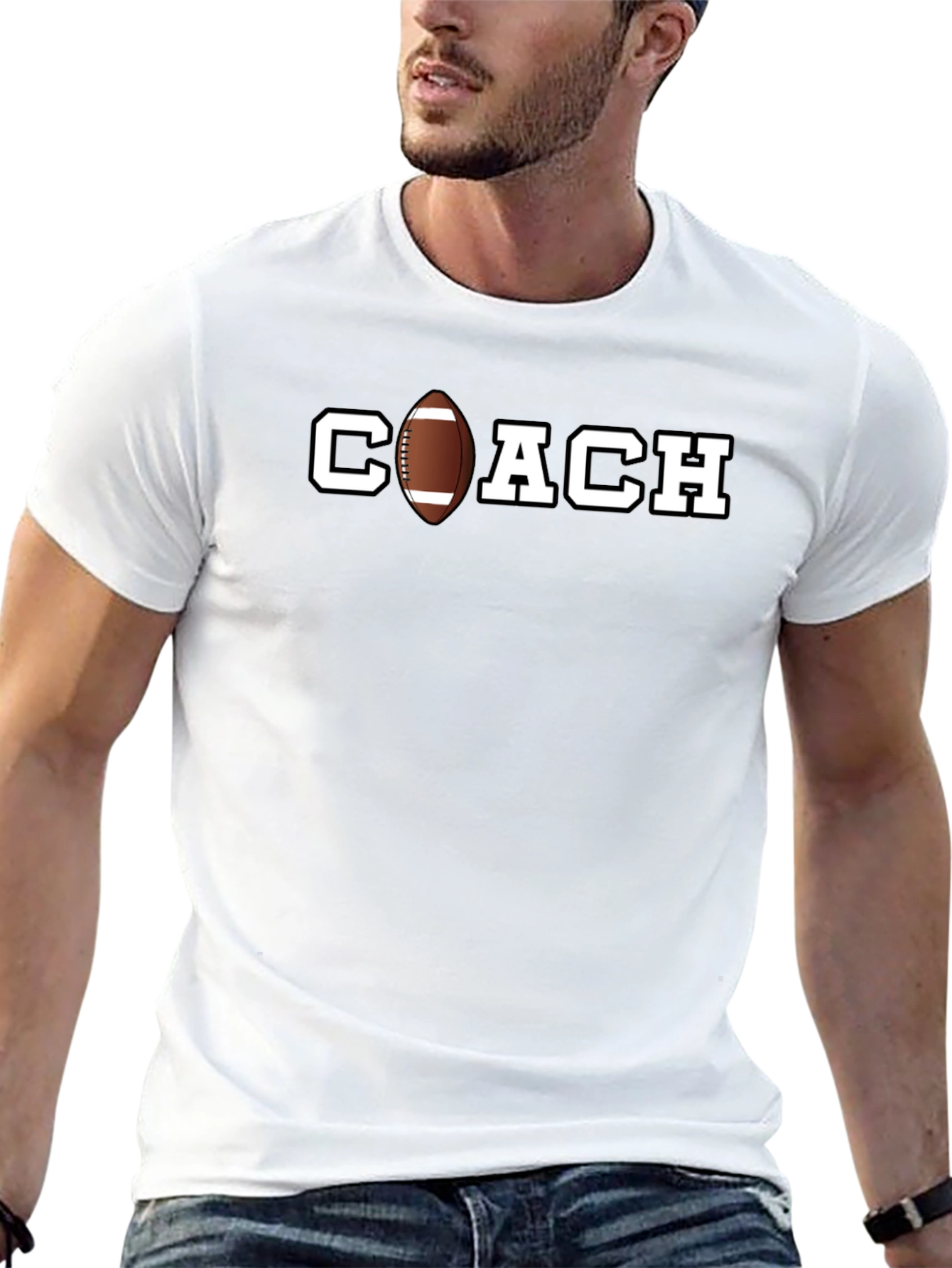 Football Coach Graphic T-Shirt