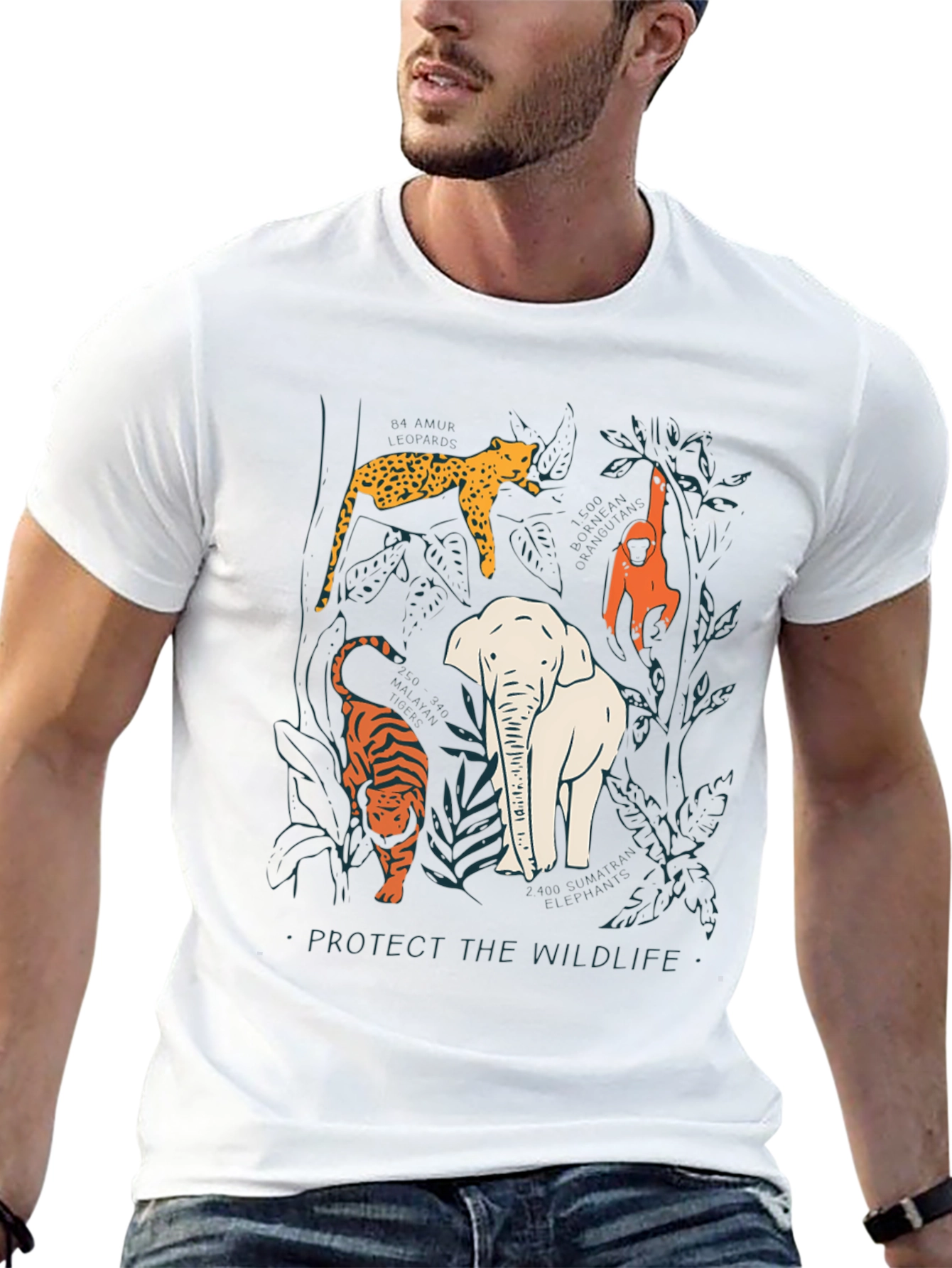 Protect Wildlife Graphic Tee - Black