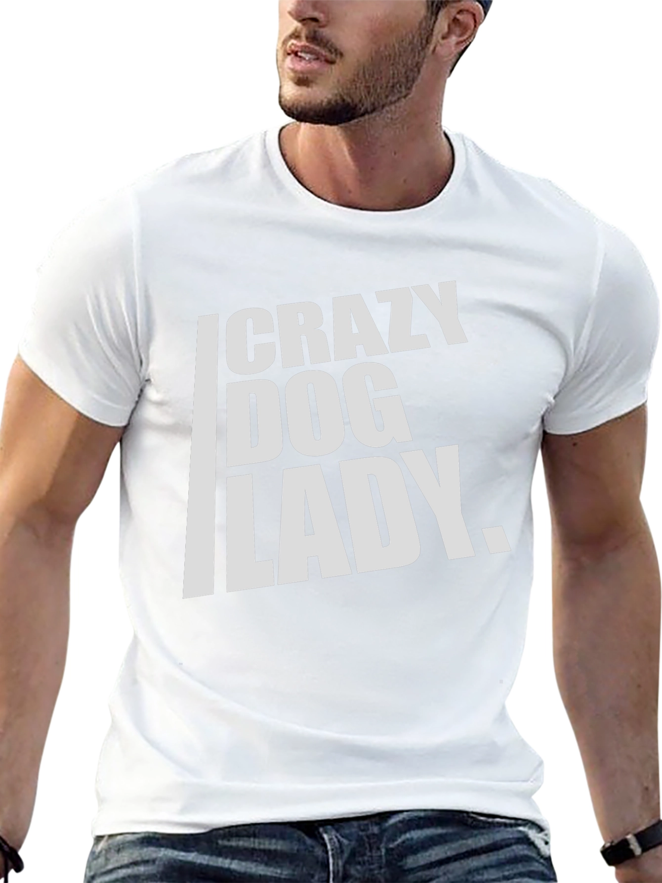 Crazy Dog Lady T-Shirt - Black Cotton Tee