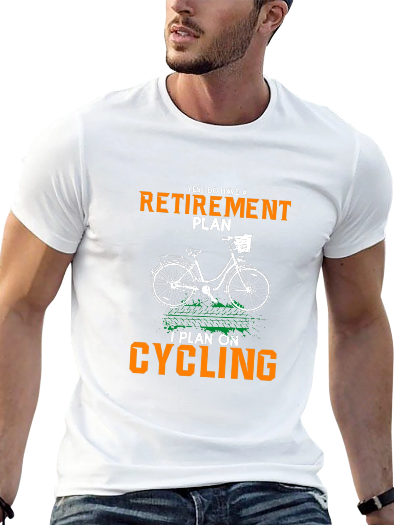 Retirement Cycling Plan Black T-Shirt