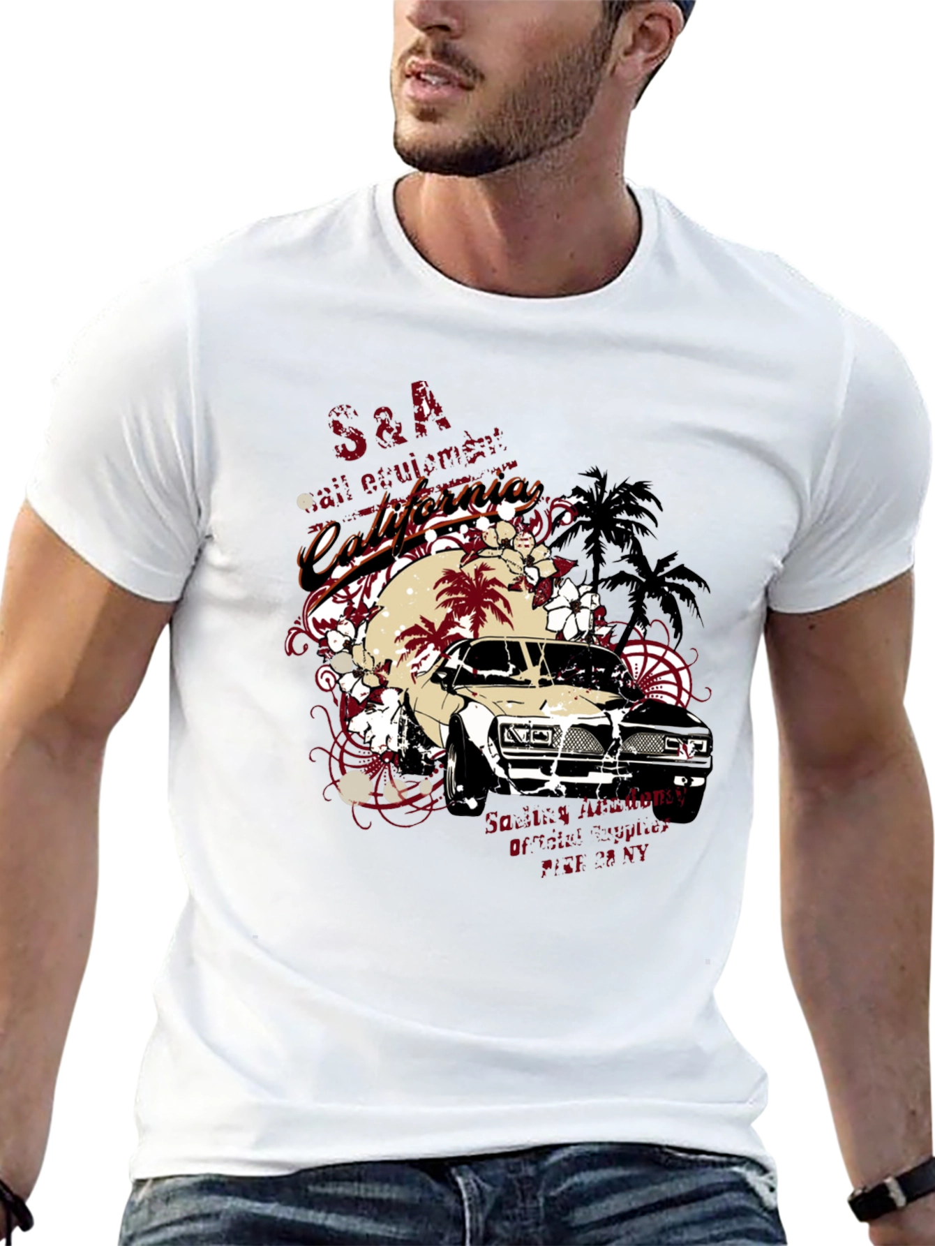 California Car Graphic T-Shirt