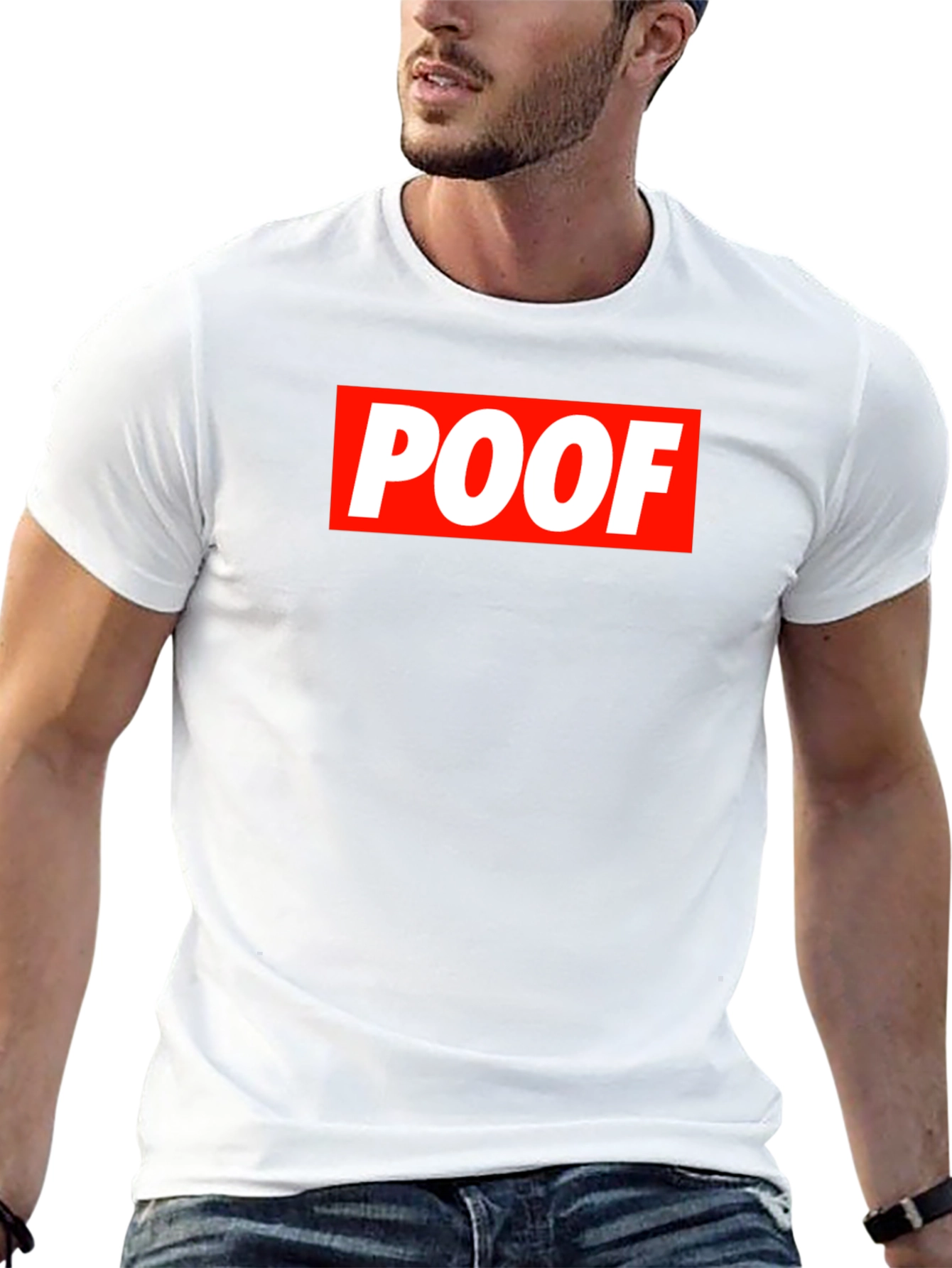 POOF Logo Graphic T-Shirt - Casual Wear