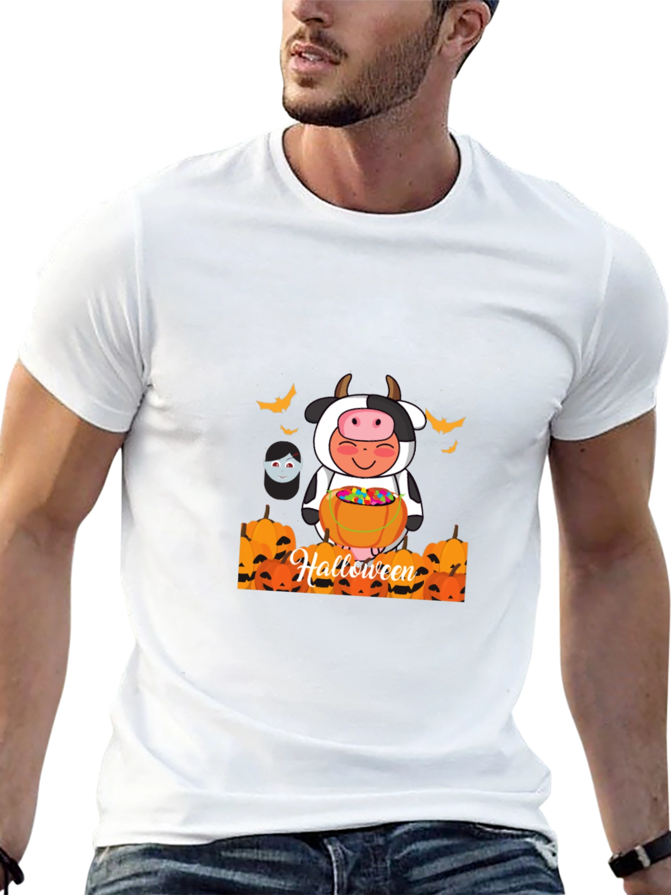 Halloween Cow Costume T-Shirt
