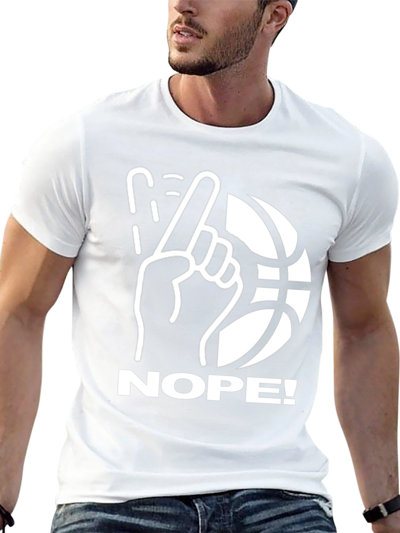 Nope! Basketball Graphic T-Shirt