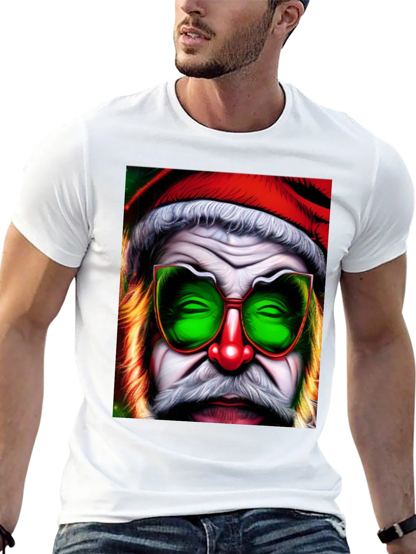 Groovy Santa T-Shirt - Funky Christmas Style