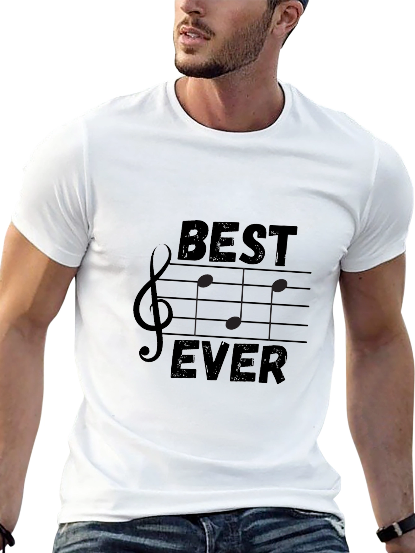 Best Ever Music T-Shirt - Treble Clef Design