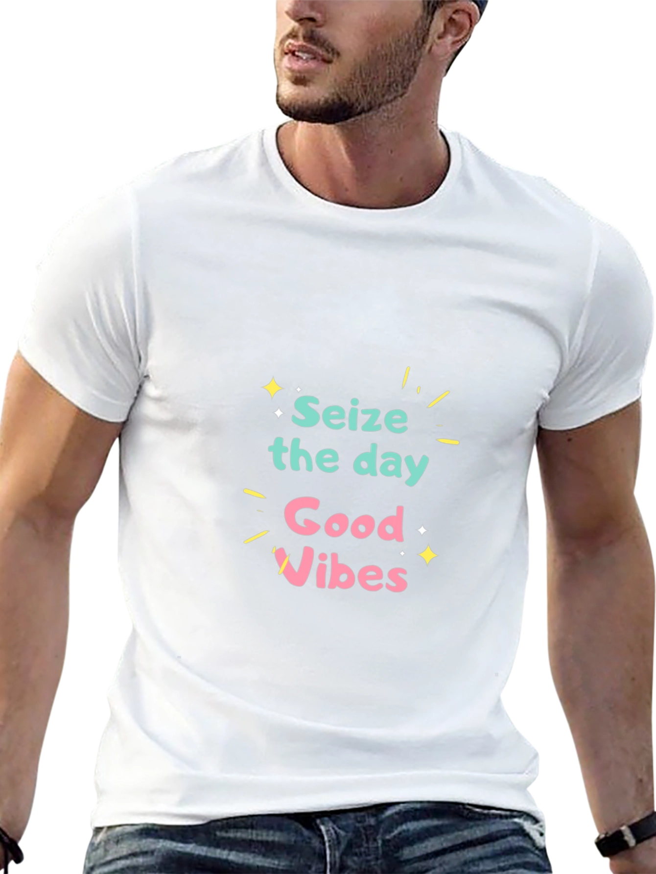 Seize the Day Graphic Black T-Shirt