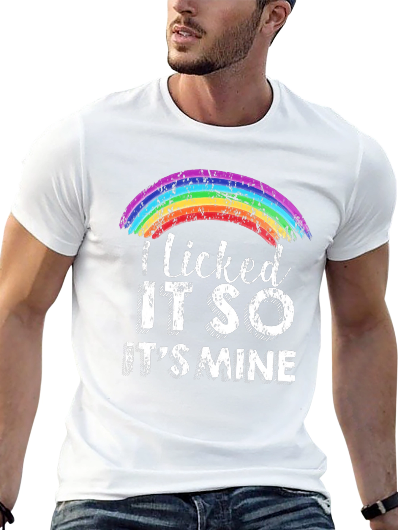 I Licked It So Its Mine Rainbow Pride T-Shirt