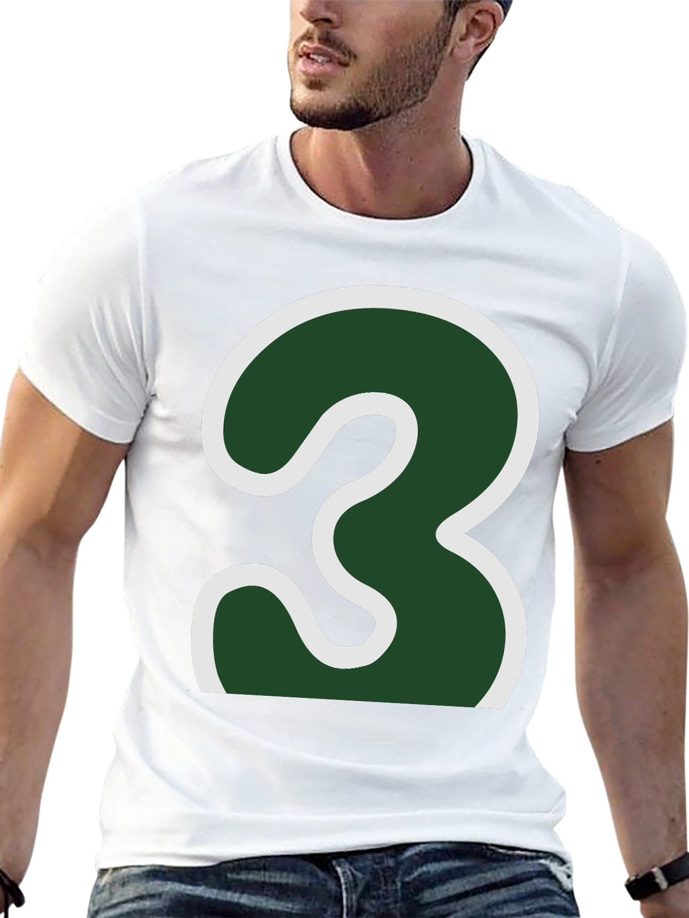 Number 3 Graphic Tee - Bold Statement Shirt