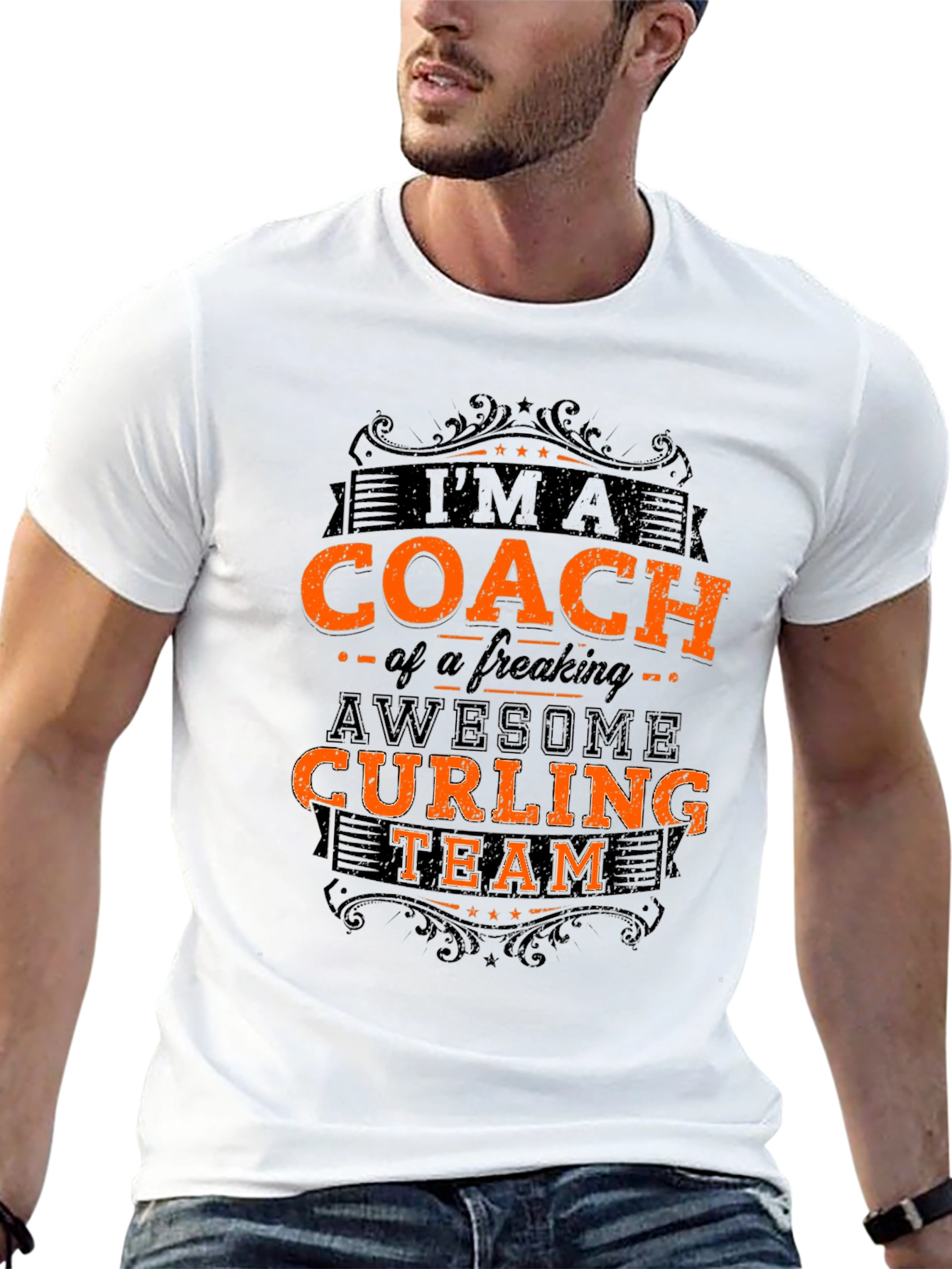 Curling Coach T-Shirt - Awesome Team Pride