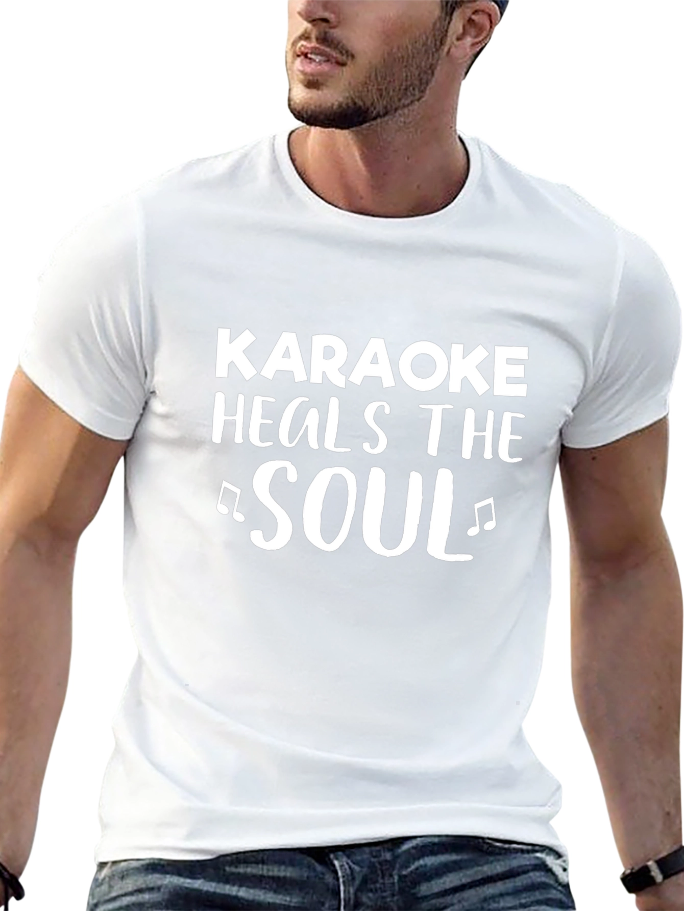 Karaoke Heals the Soul Black T-Shirt