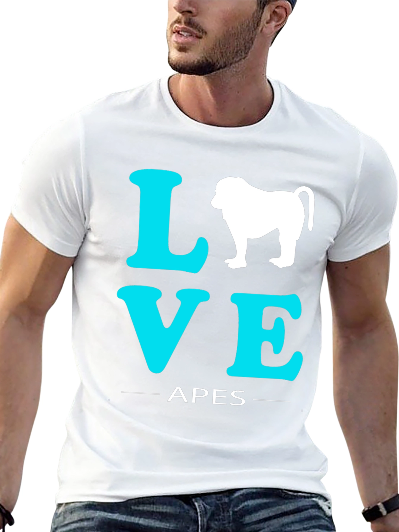 Love Apes Graphic Tee - Cool Monkey T-Shirt