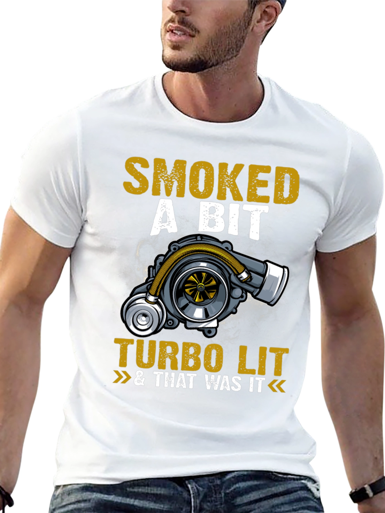 Smoked A Bit Turbo Lit Graphic T-Shirt