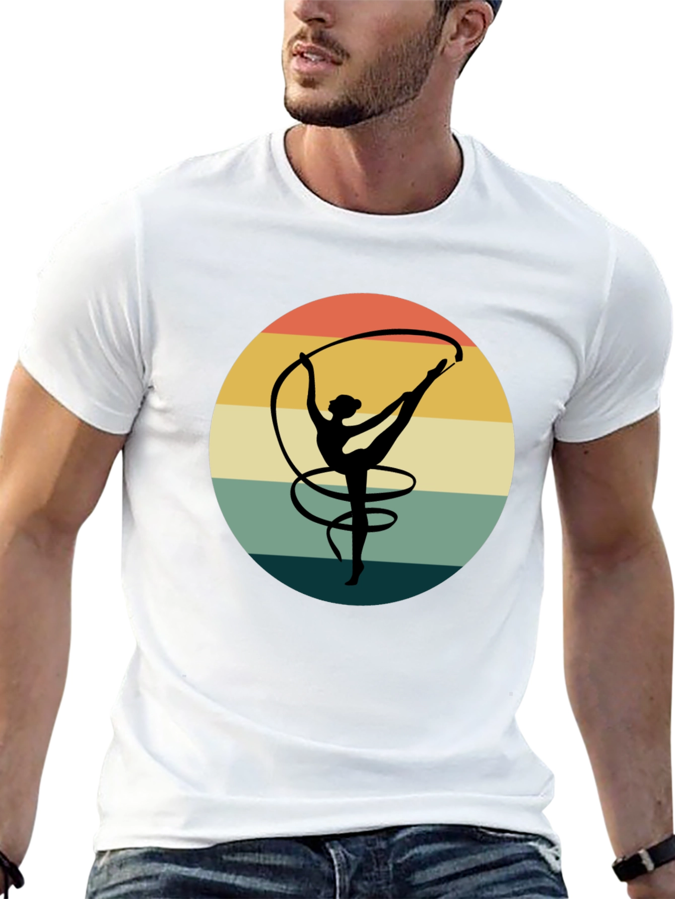 Retro Gymnast Silhouette T-Shirt