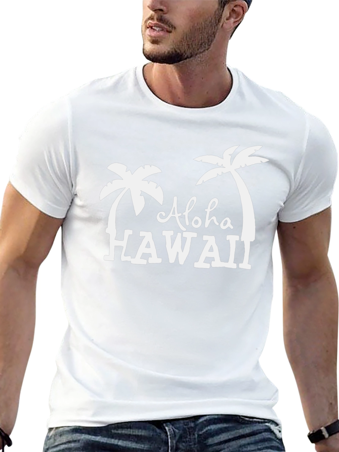 Aloha Hawaii T-Shirt - Tropical Palm Tree Graphic Tee