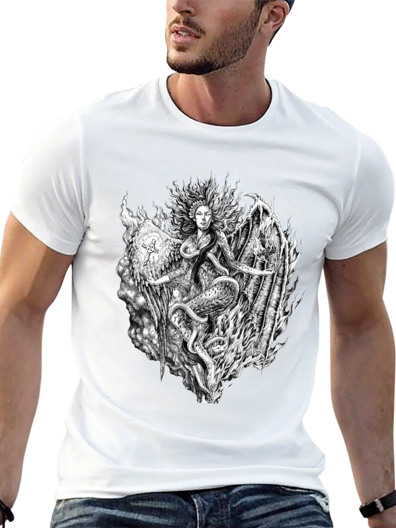 Serpent Queen Graphic Tee - Black