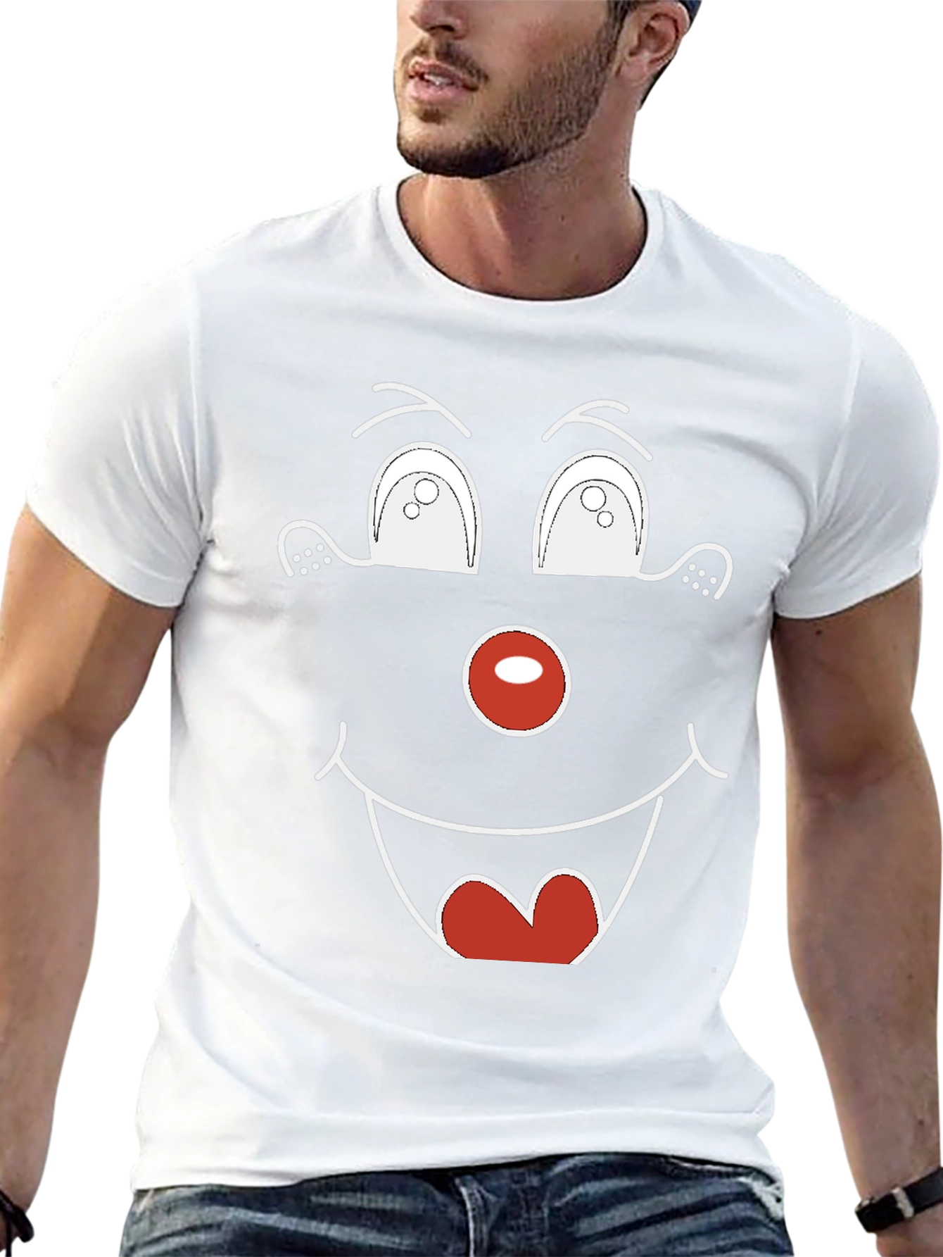 Funny Face Graphic Tee - Unique Humor T-Shirt