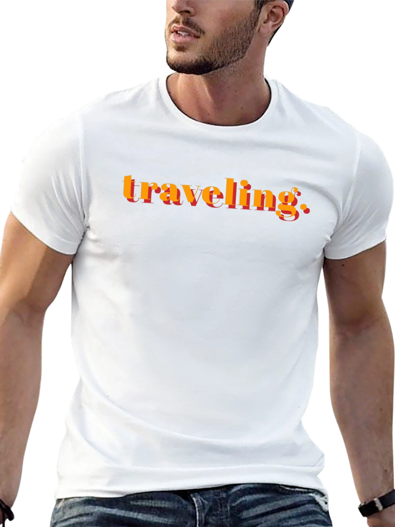 Traveling Graphic Black T-Shirt