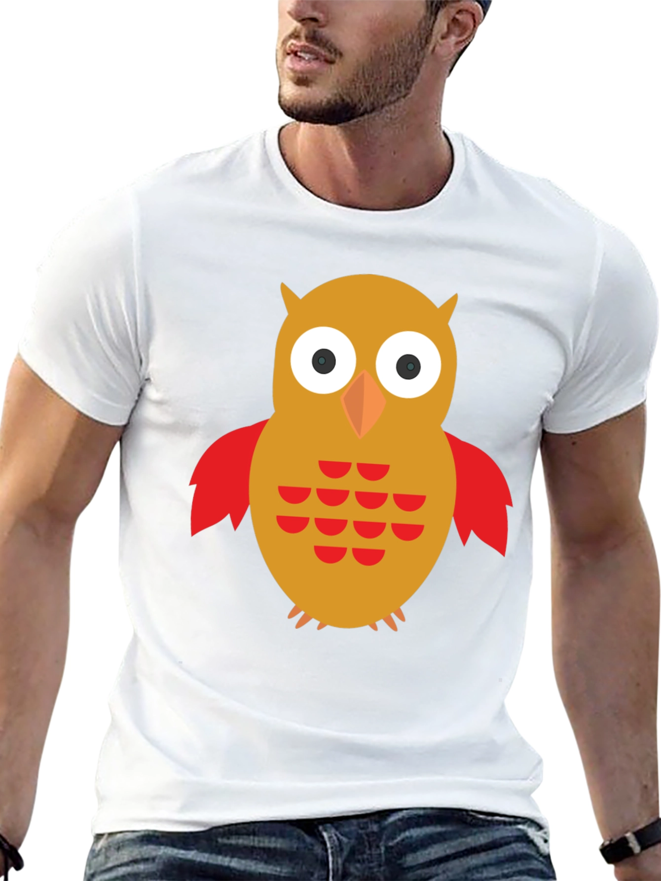 Owl Graphic T-Shirt - Mens Black Tee
