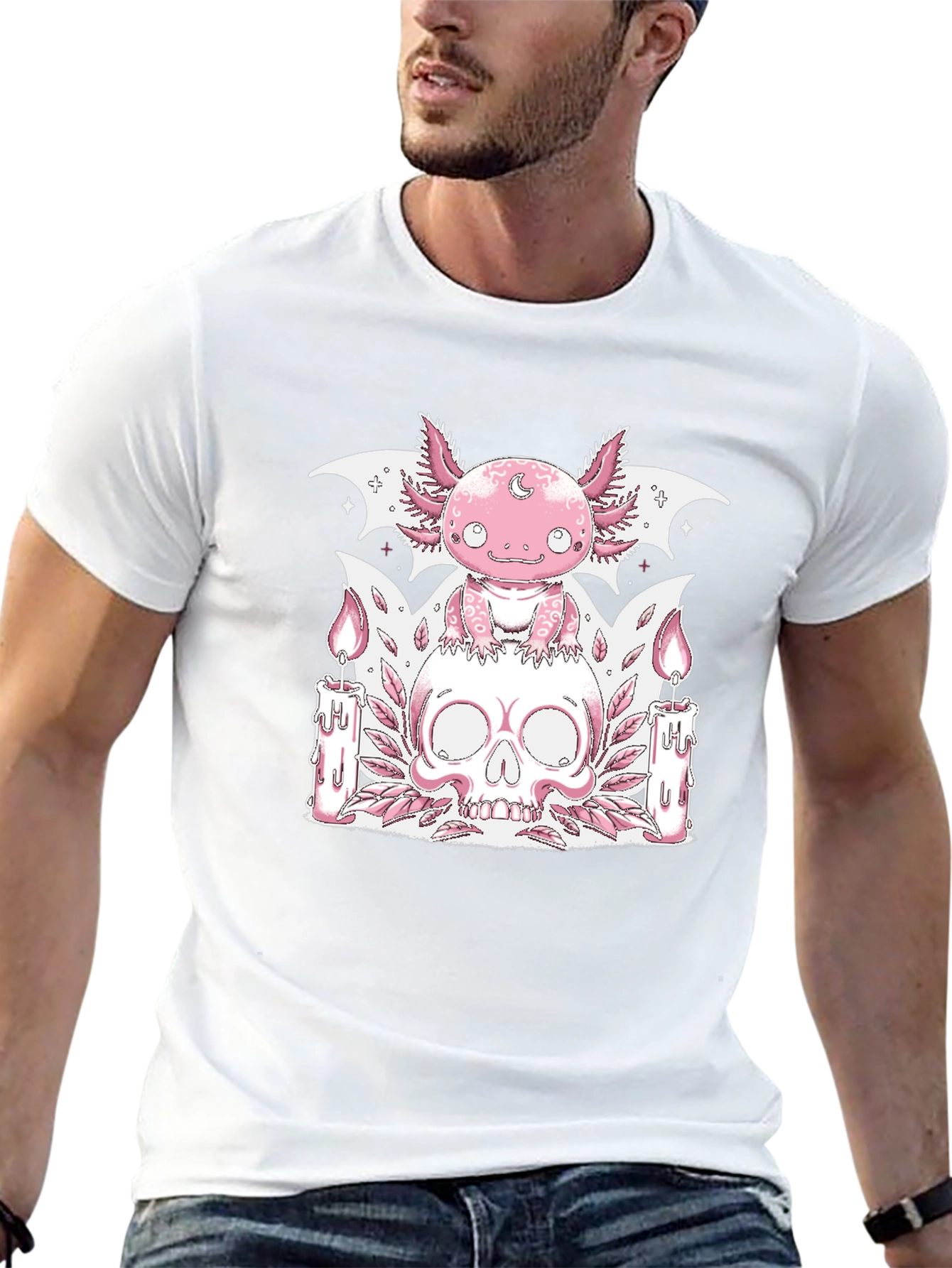 Axolotl Skull Gothic T-Shirt