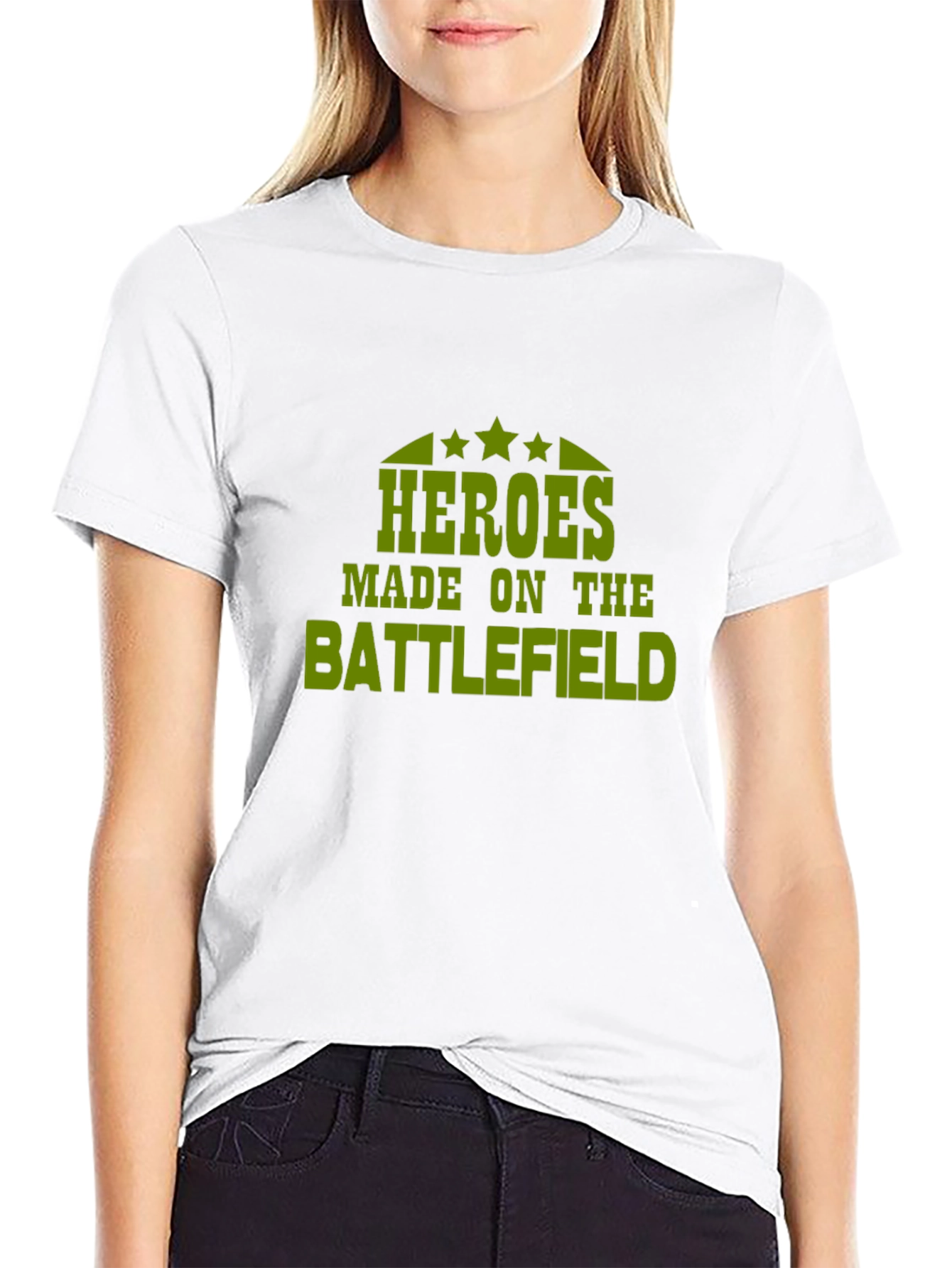 Heroes Made on the Battlefield Black T-Shirt