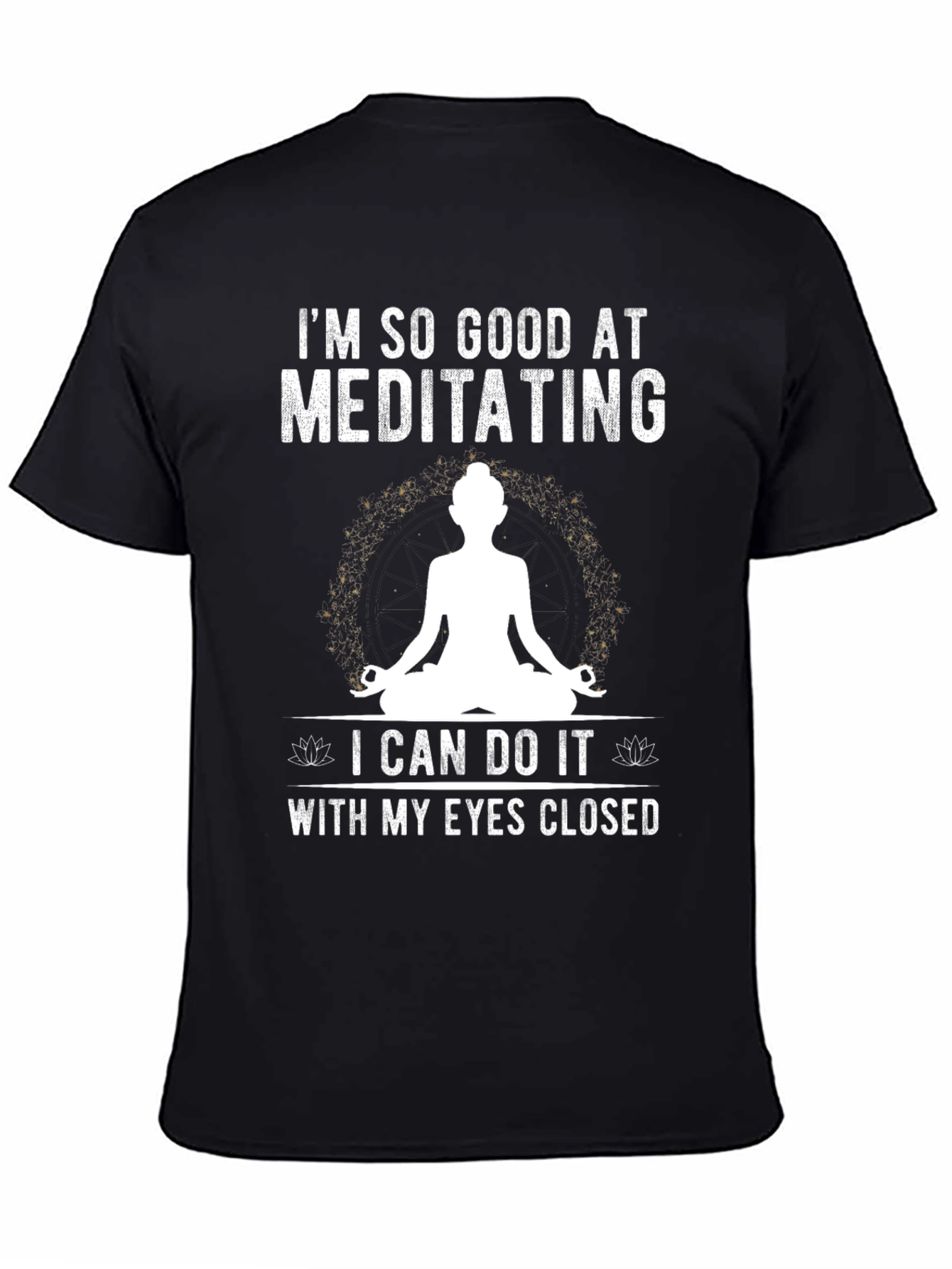 Meditating T-Shirt Funny Yoga Tee