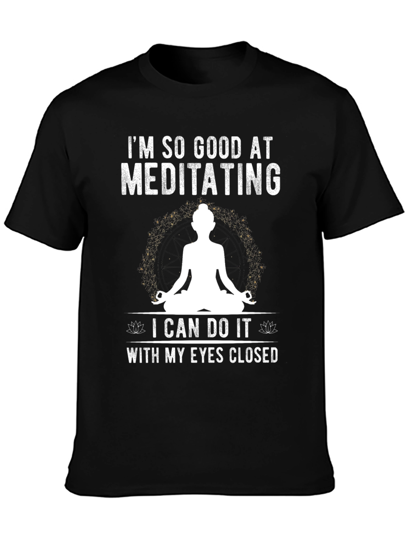 Meditating T-Shirt Funny Yoga Tee