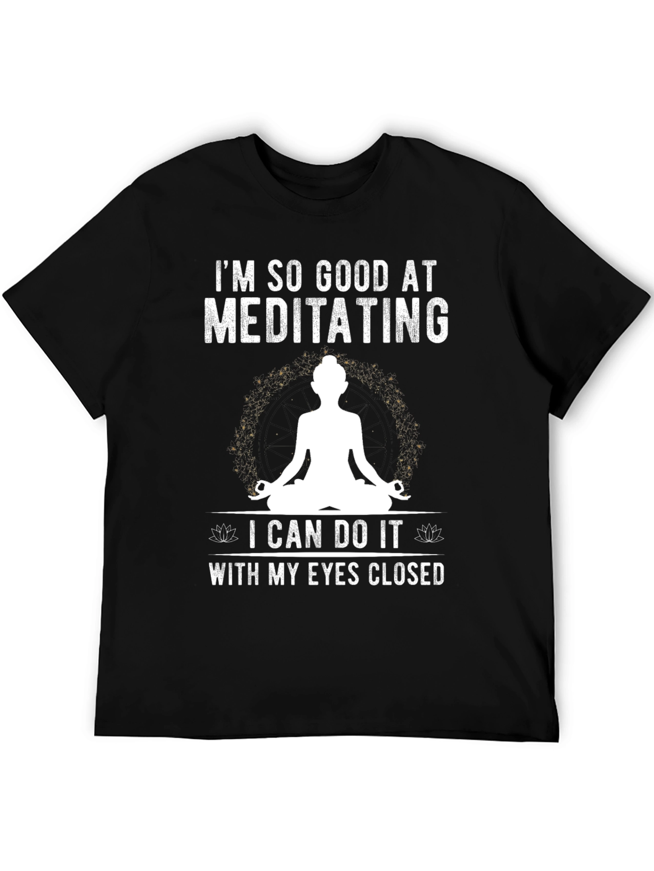 Meditating T-Shirt Funny Yoga Tee