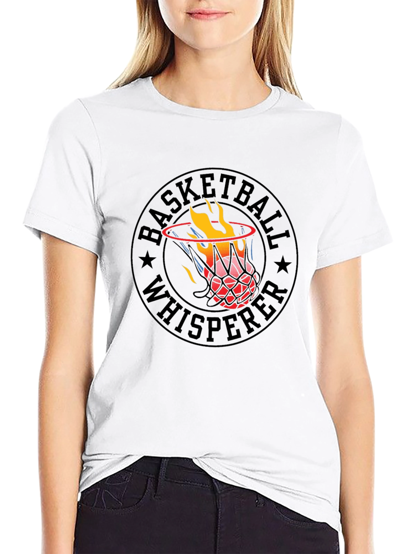 Basketball Whisperer Graphic T-Shirt - Black