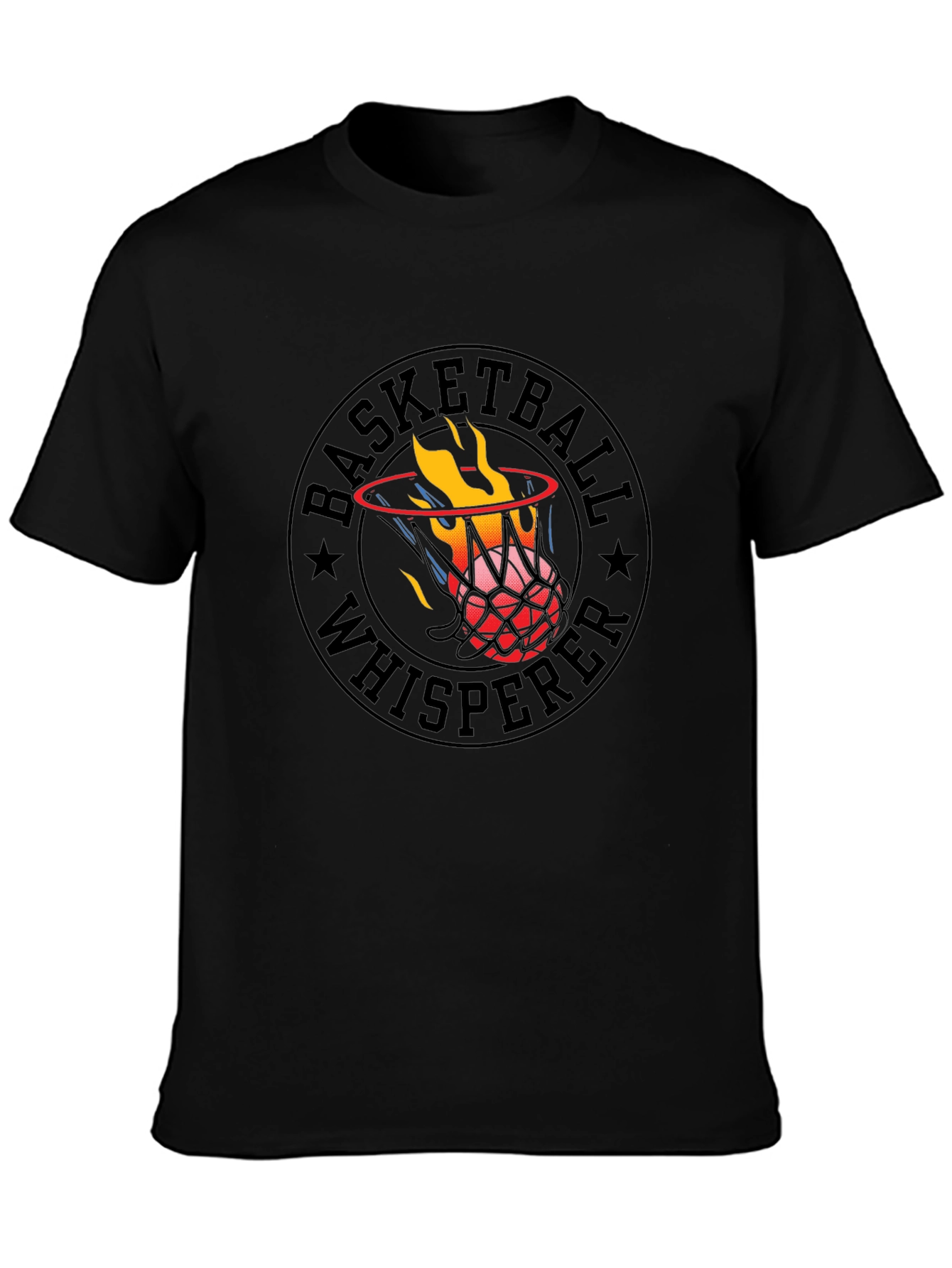 Basketball Whisperer Graphic T-Shirt - Black