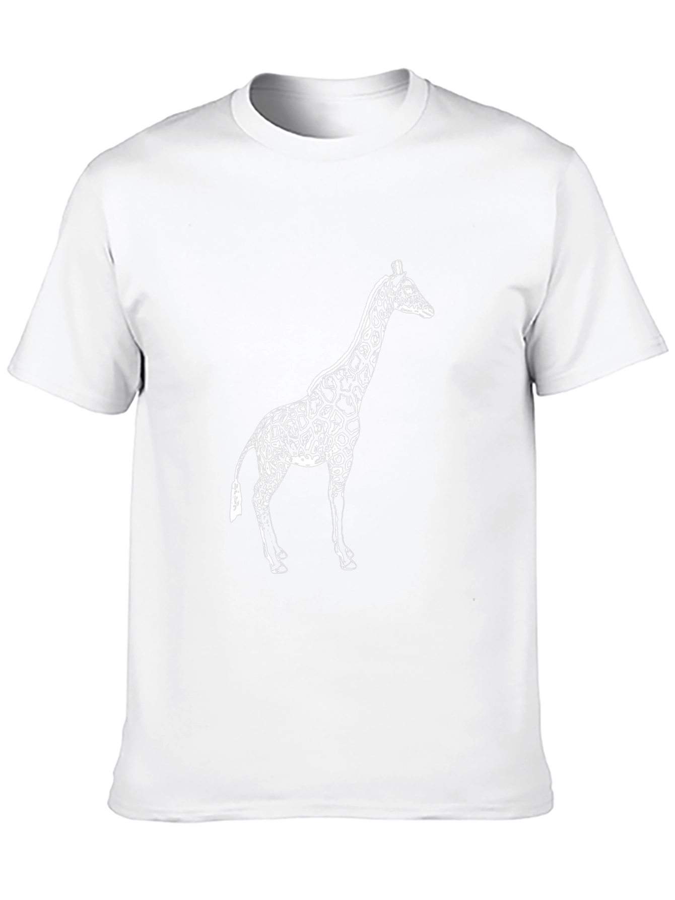 Giraffe Graphic Tee - Casual Black T-Shirt