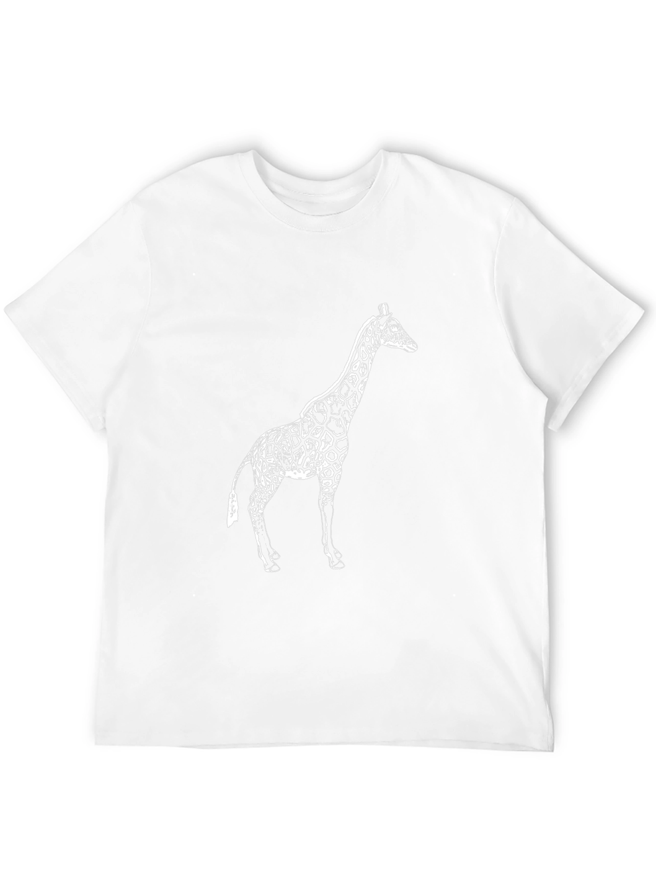 Giraffe Graphic Tee - Casual Black T-Shirt