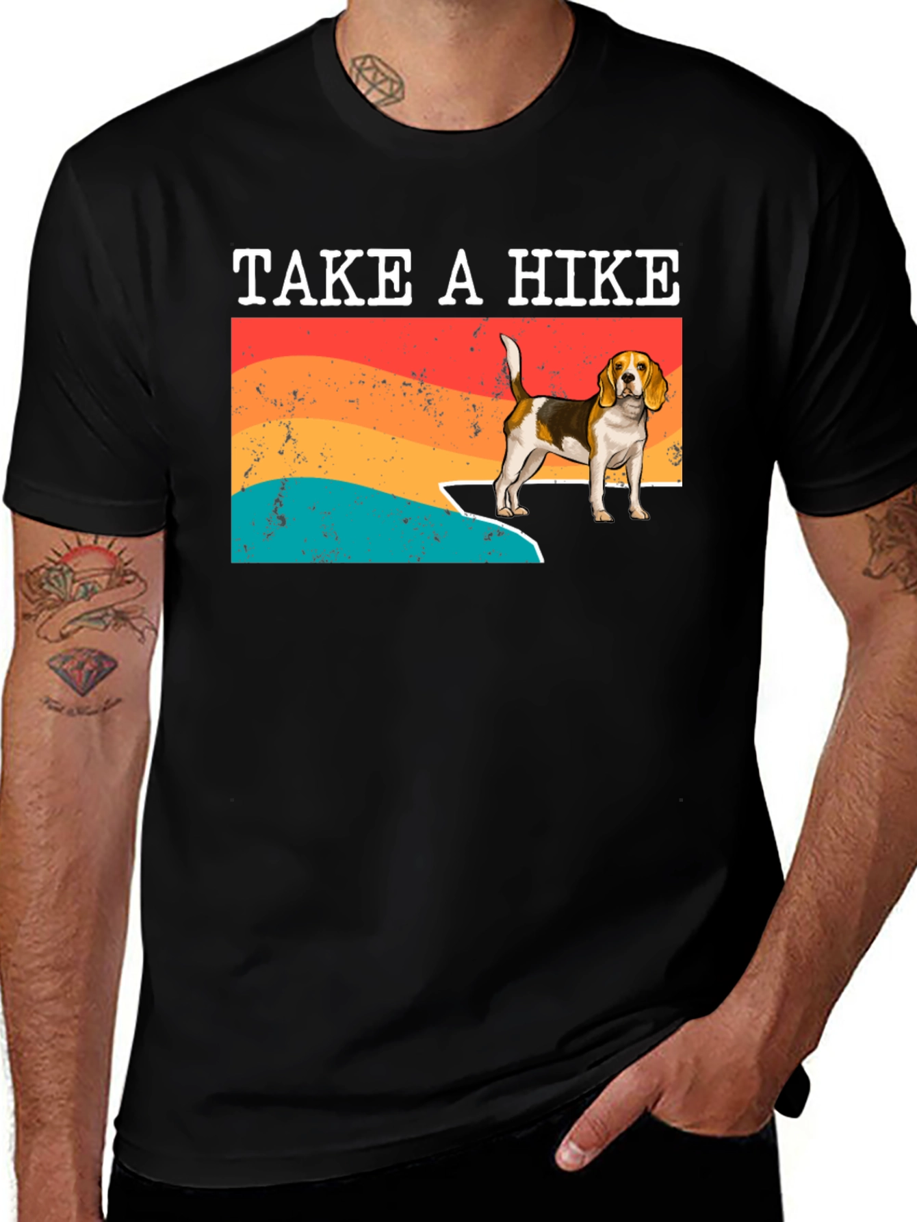 Take A Hike Beagle T-Shirt - Adventure Ready!
