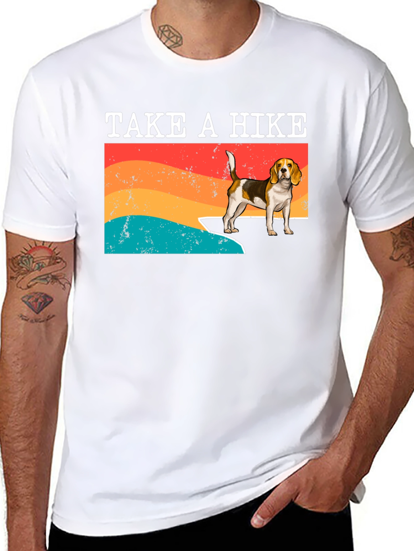 Take A Hike Beagle T-Shirt - Adventure Ready!