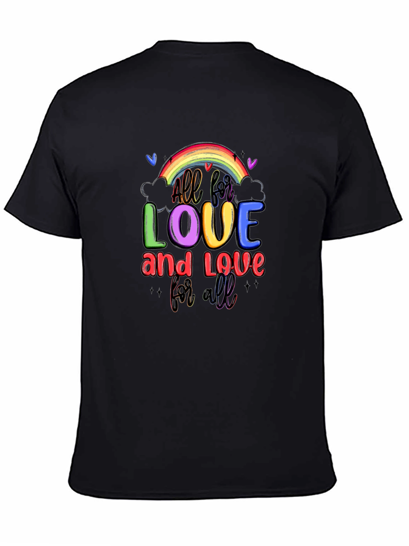 All for Love Rainbow Graphic Tee
