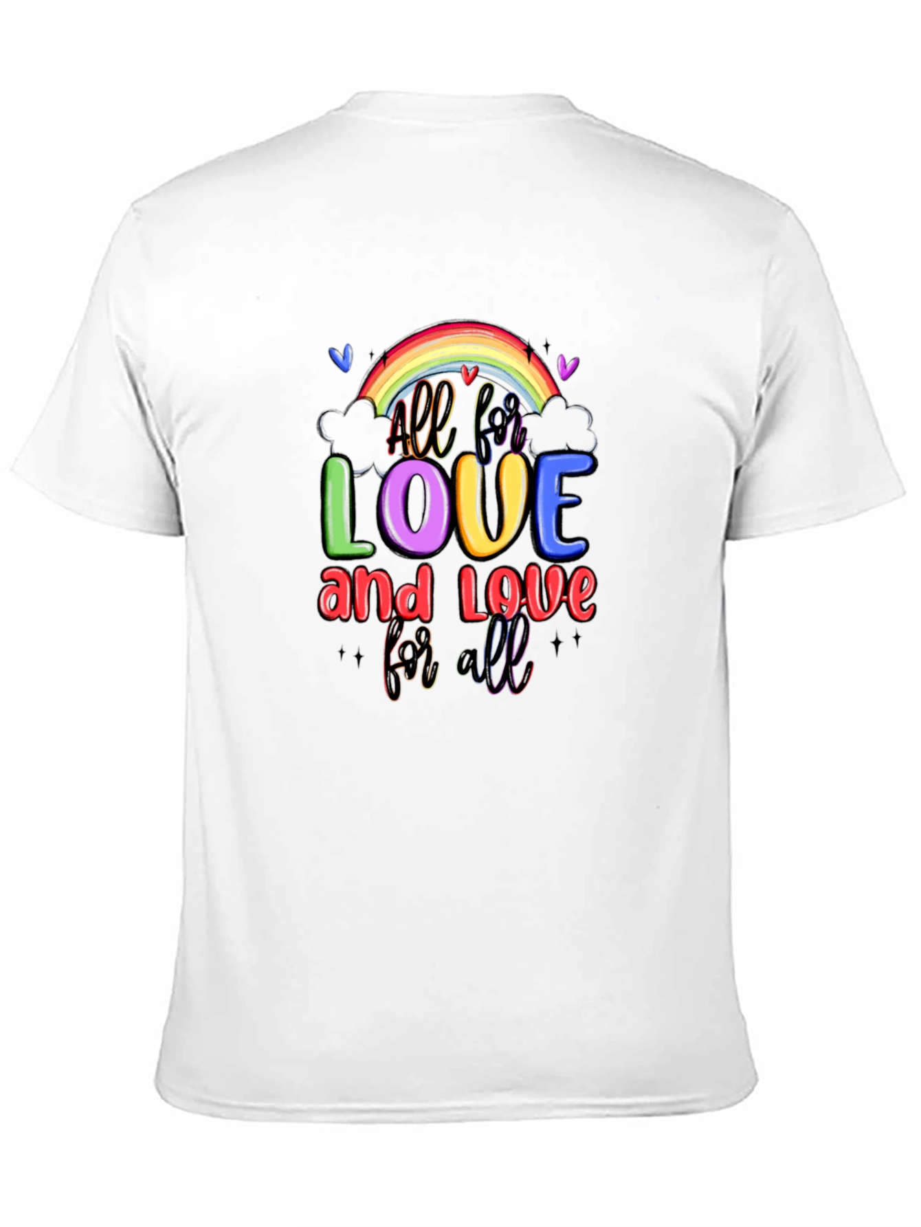 All for Love Rainbow Graphic Tee