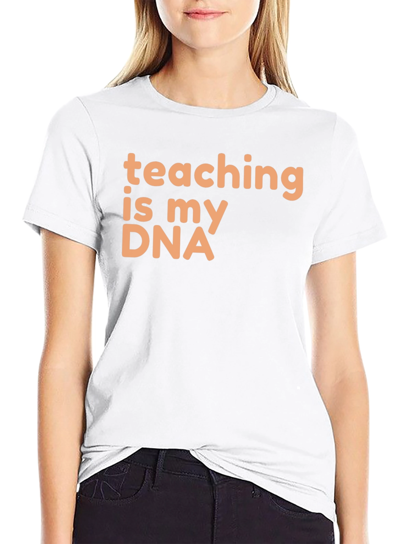 Teaching is My DNA Graphic Tee - Black