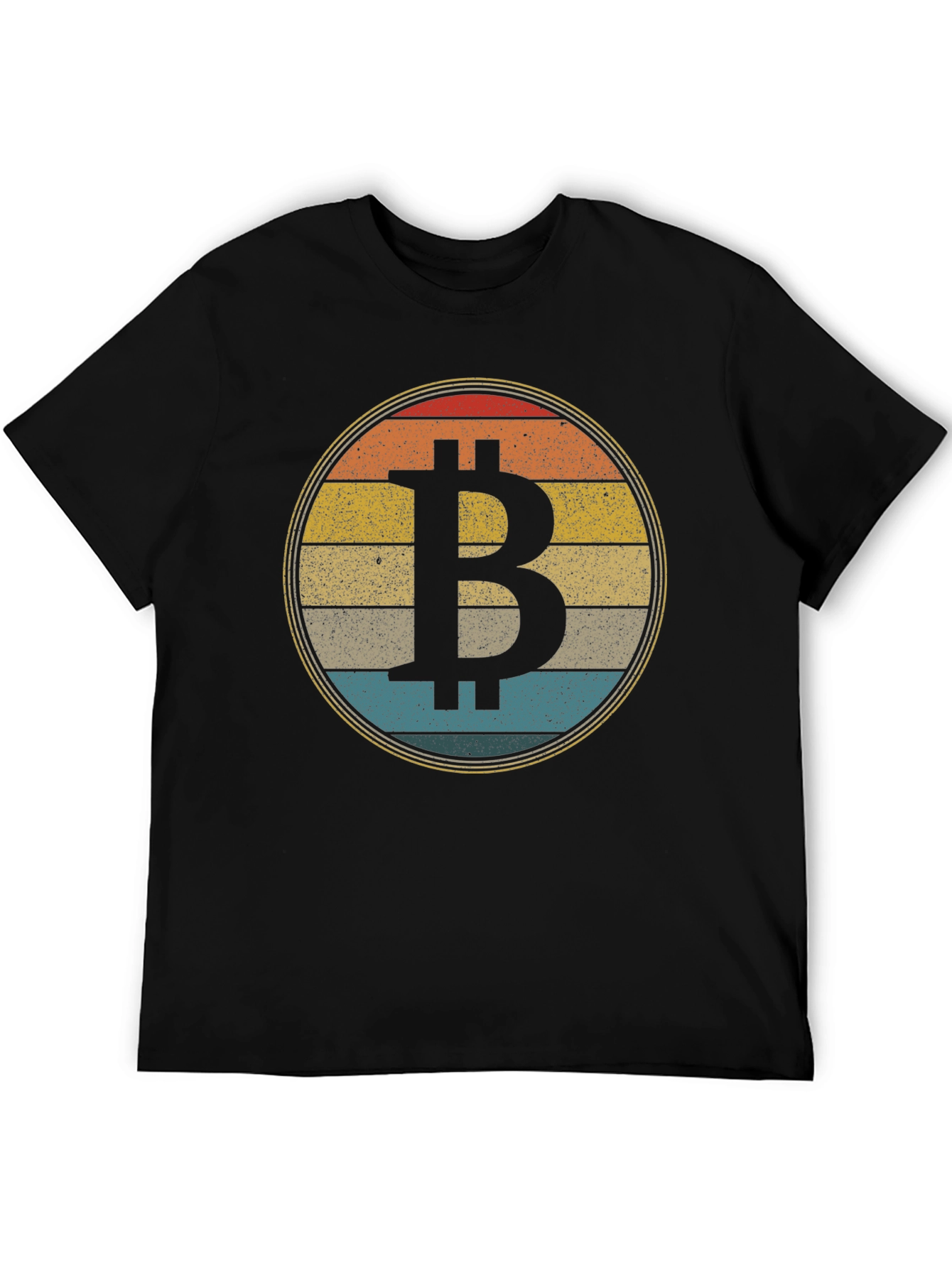 Bitcoin Retro Sunset T-Shirt Crypto Tee