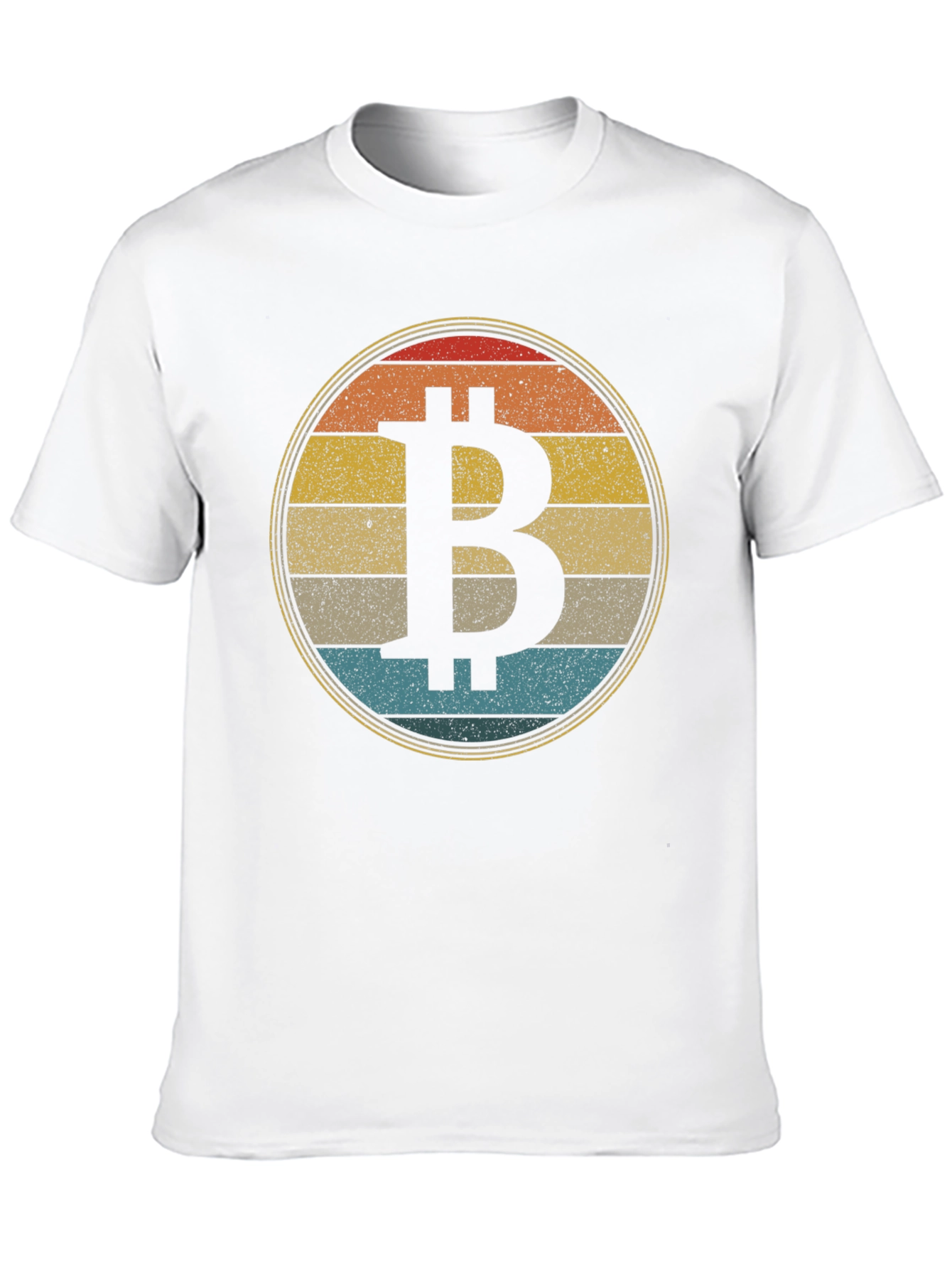 Bitcoin Retro Sunset T-Shirt Crypto Tee