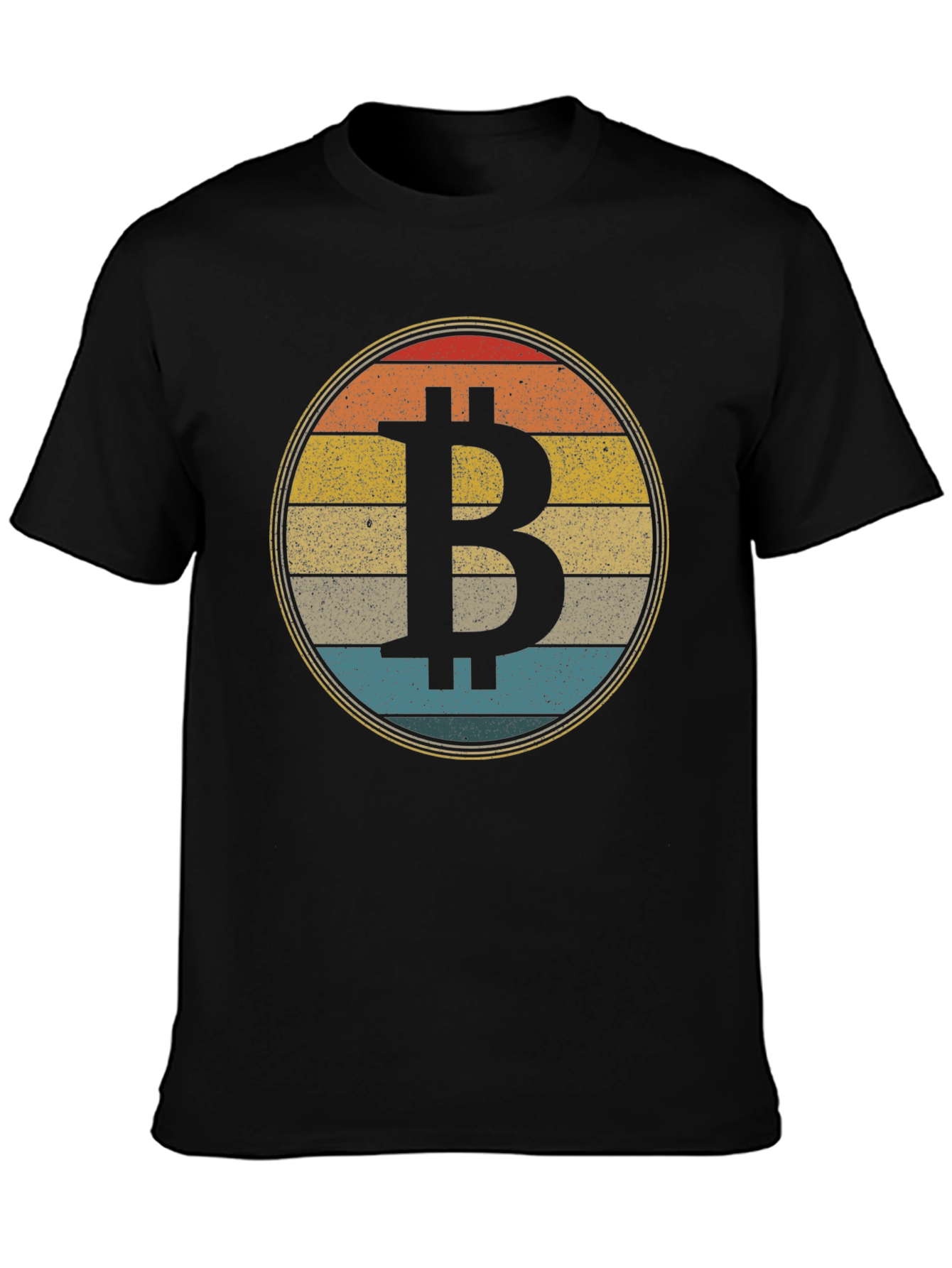 Bitcoin Retro Sunset T-Shirt Crypto Tee