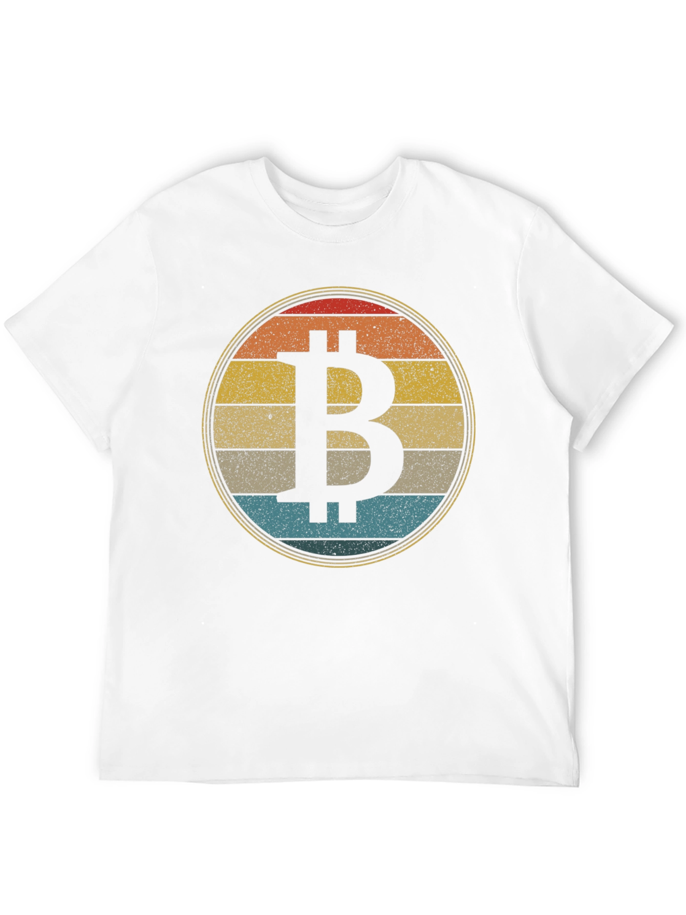 Bitcoin Retro Sunset T-Shirt Crypto Tee