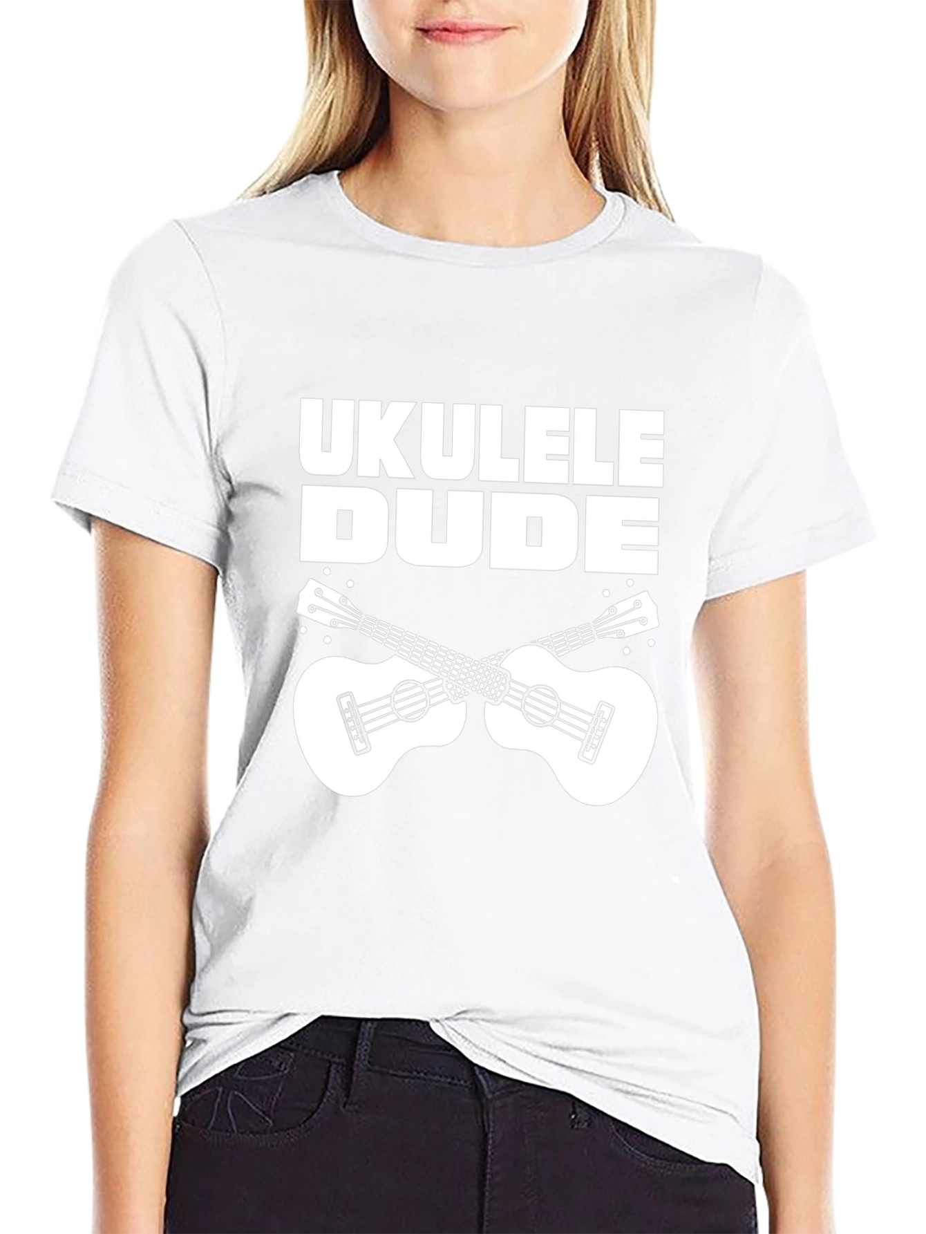 Ukulele Dude Black Graphic Tee Shirt