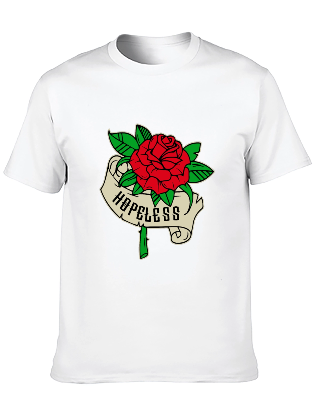 Hopeless Rose Graphic Tee - Black Casual Shirt